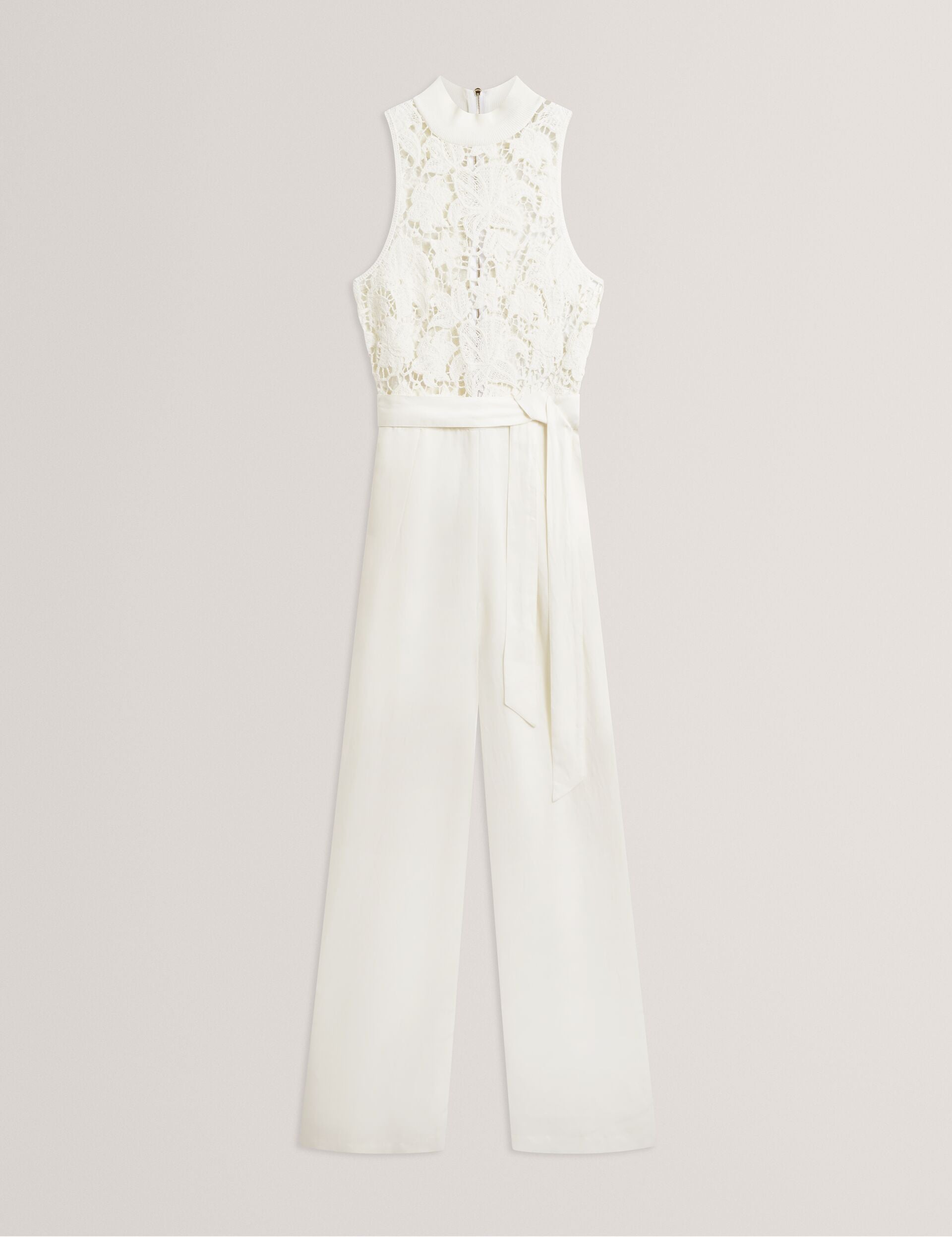 Ted Baker Calanta Crochet Lace Top Wide Leg Jumpsuit Women's