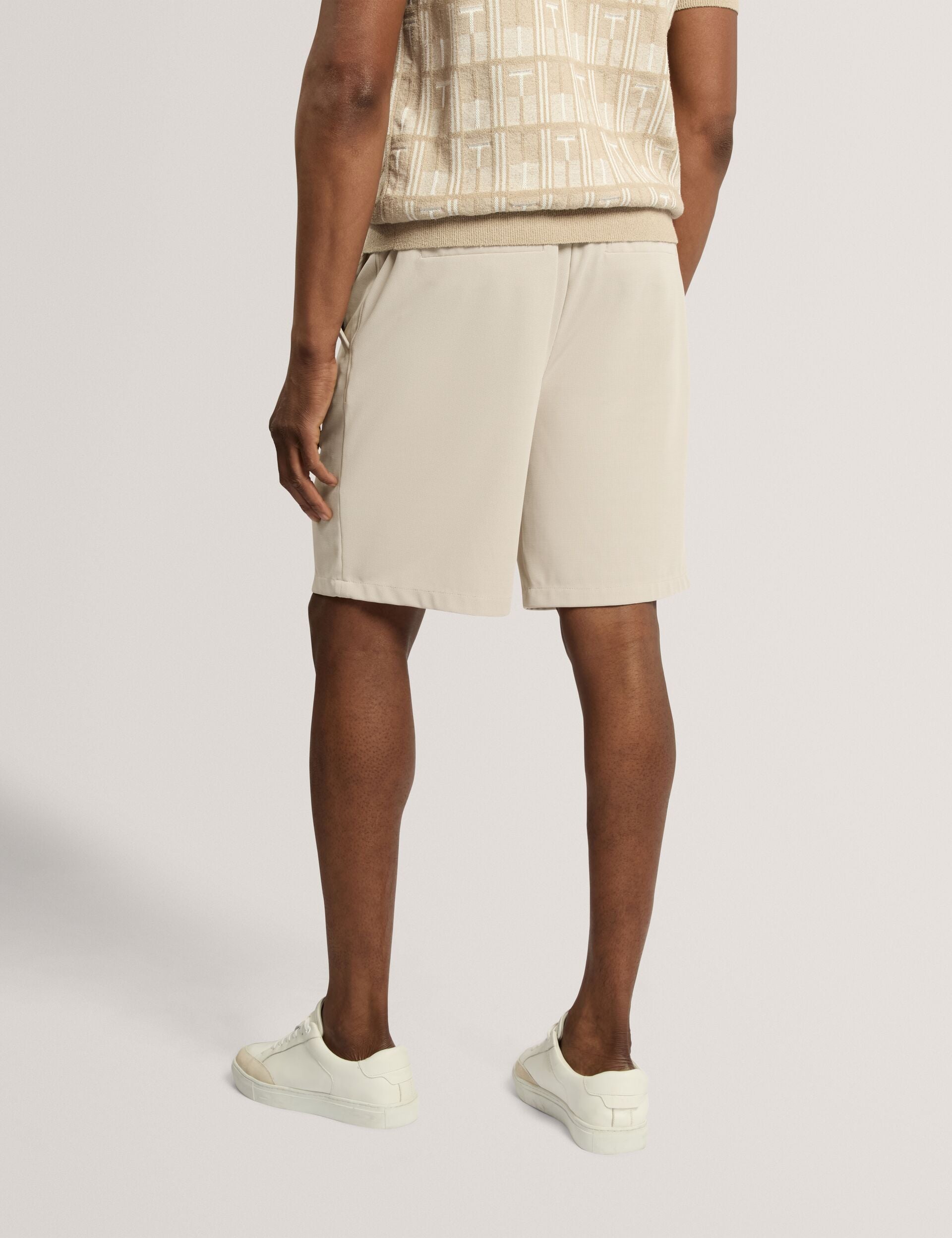 Ted Baker Cialdas Waffle Texture Straight Leg Shorts