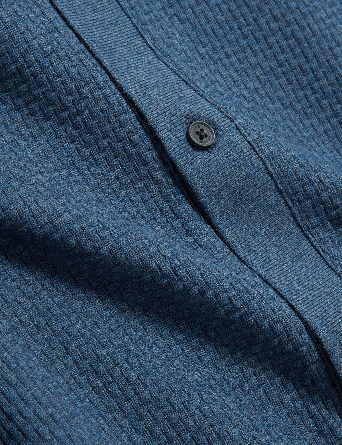 Ted Baker Connyr Textured Knit Buttonthrough Polo Shirt