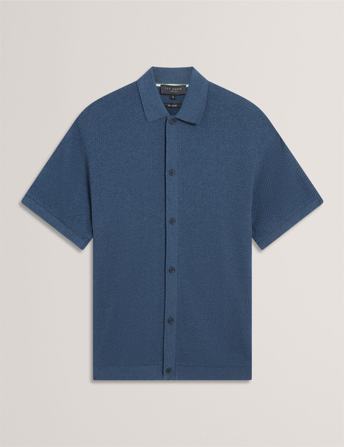 Ted Baker Connyr Textured Knit Buttonthrough Polo Shirt