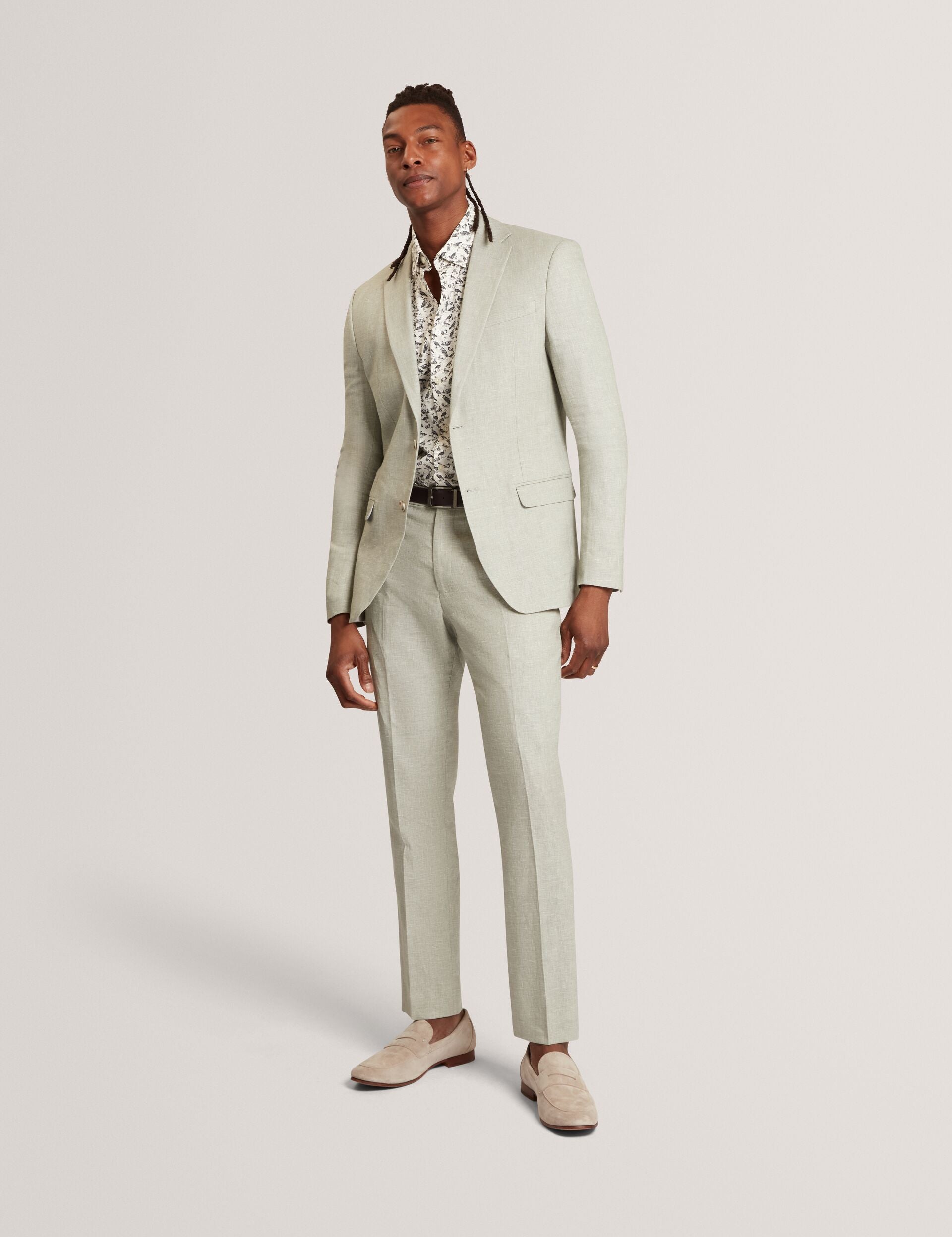 Ted Baker Bothwik Duck Print Long Sleeve Oxford Shirt