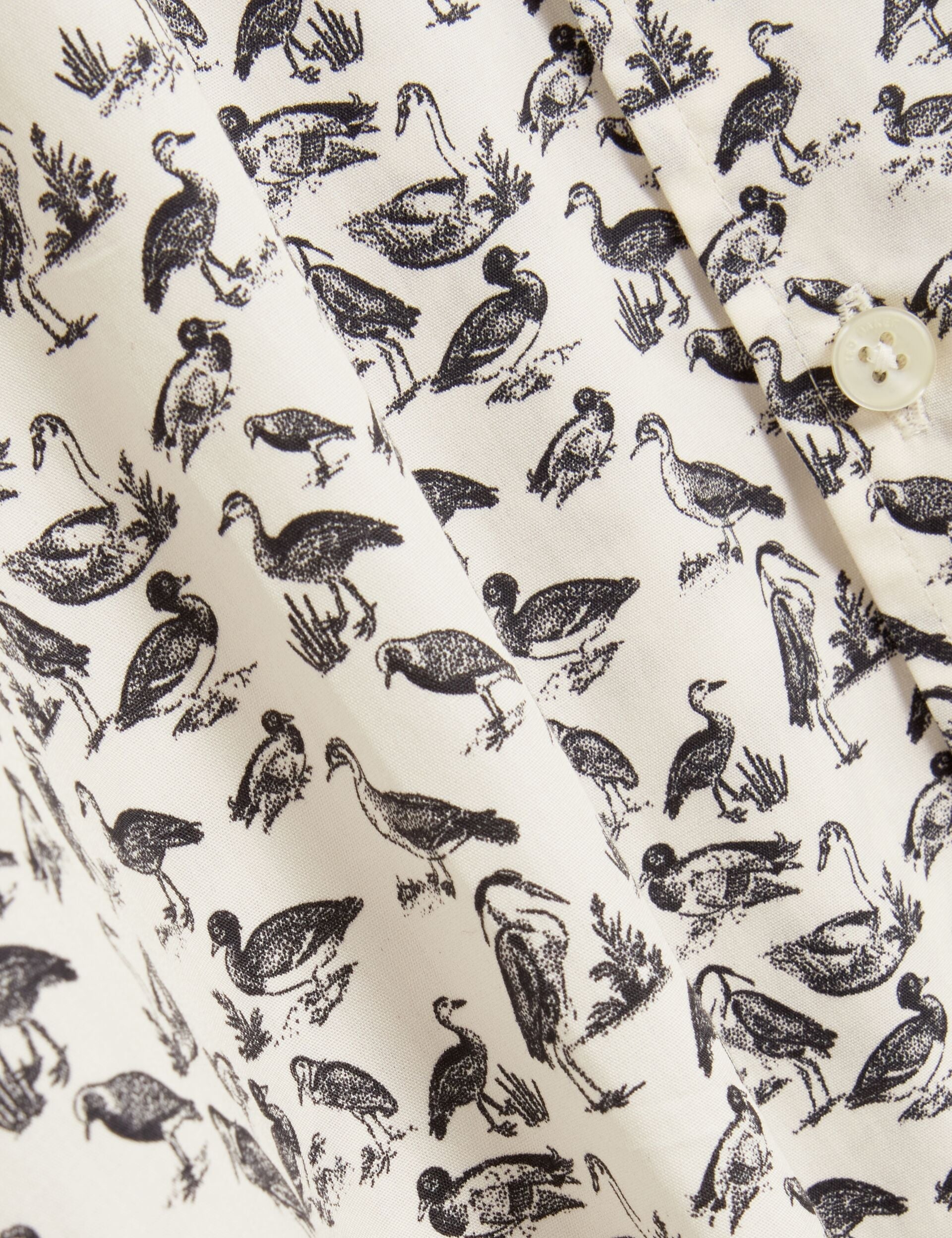 Ted Baker Bothwik Duck Print Long Sleeve Oxford Shirt