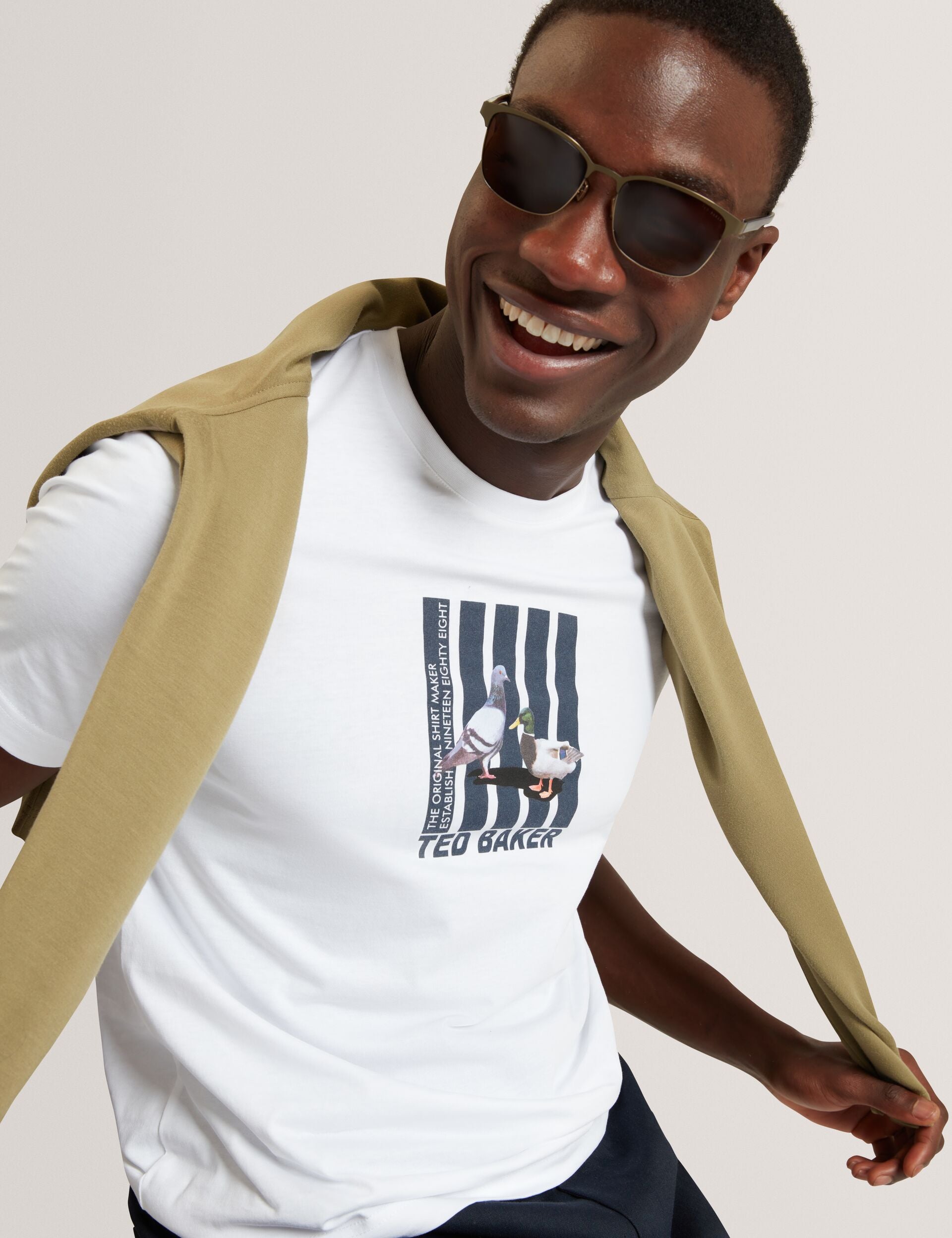 Ted Baker Waitte Heritage Bird Graphic Crew Neck Tshirt