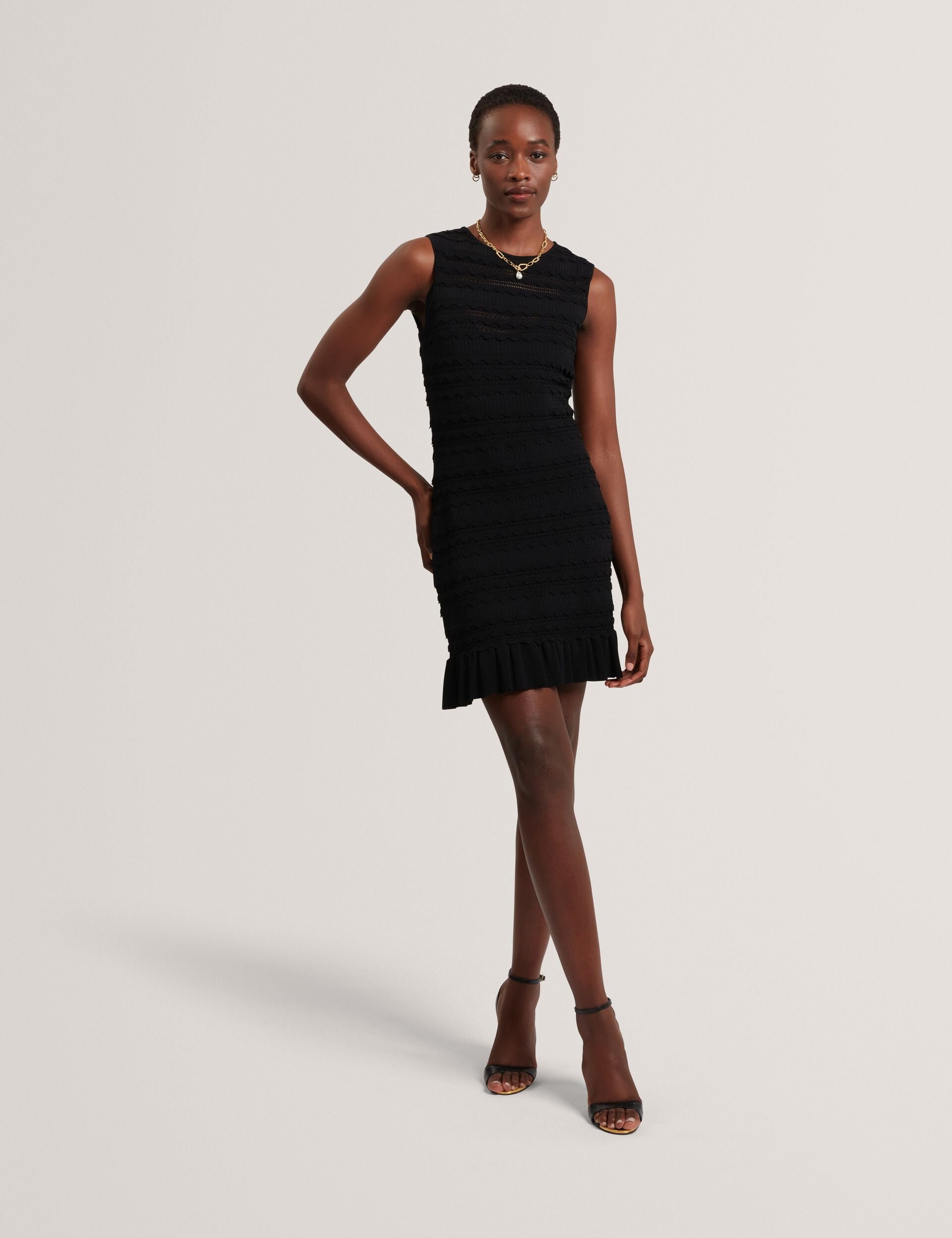 Ted Baker Avela Scallop Detail Flippy Bodycon Mini Dress Women's