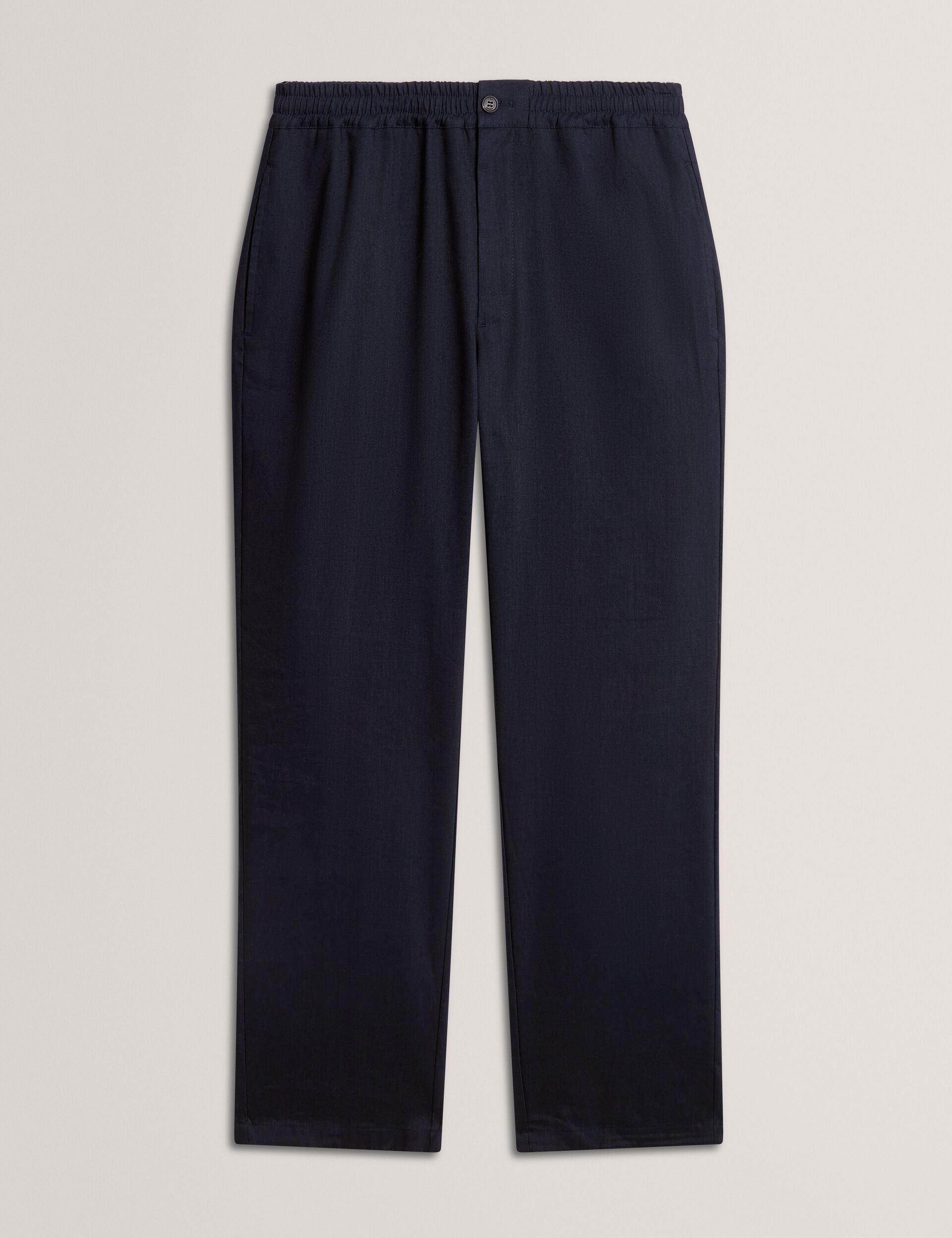 Ted Baker Culverr Relaxed Linen Blend Elasticated Trousers