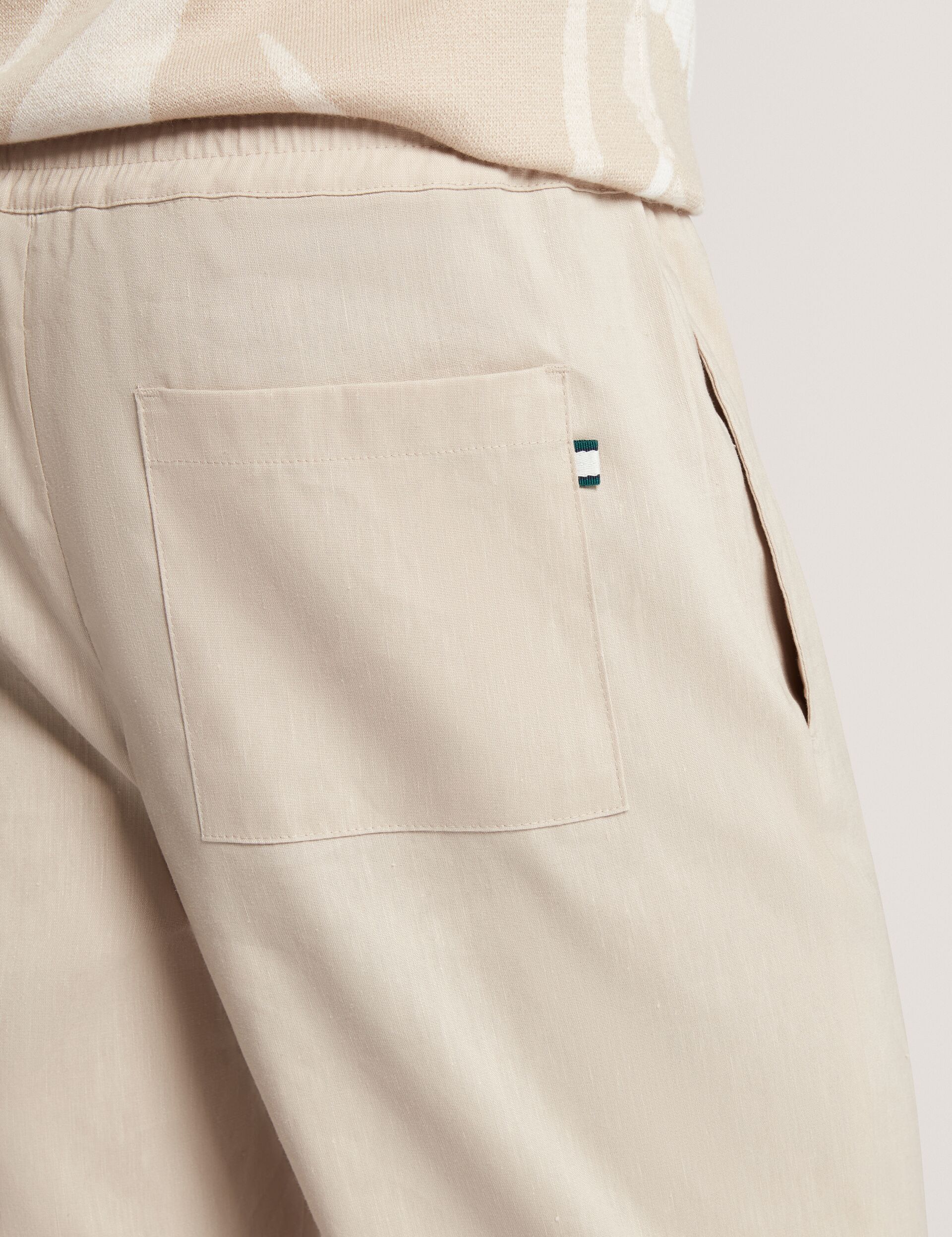 Ted Baker Culverr Relaxed Linen Blend Elasticated Trousers