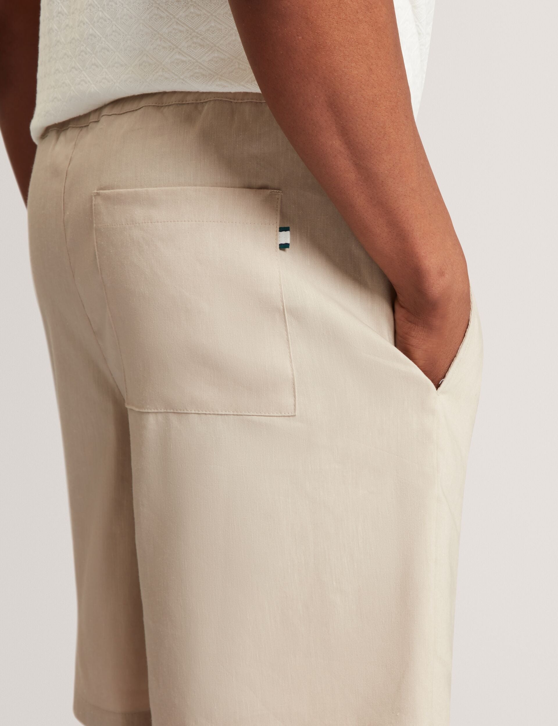 Ted Baker Culves Relaxed Linen Blend Elasticated Shorts