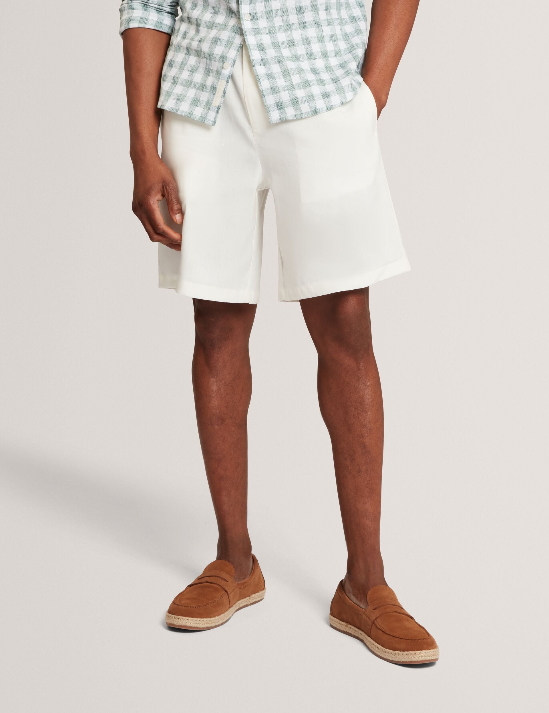 Ted Baker Culves Relaxed Linen Blend Elasticated Shorts