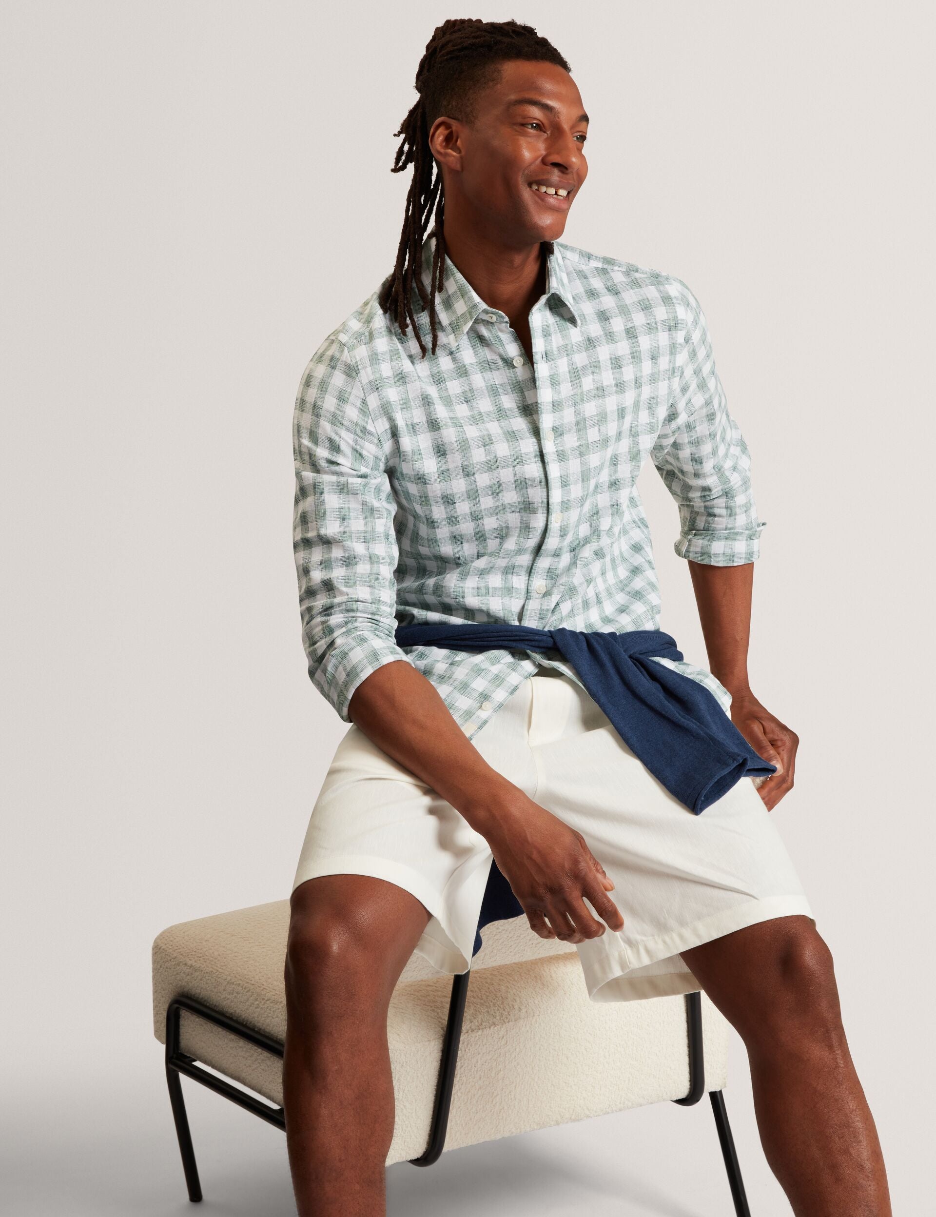 Ted Baker Culves Relaxed Linen Blend Elasticated Shorts