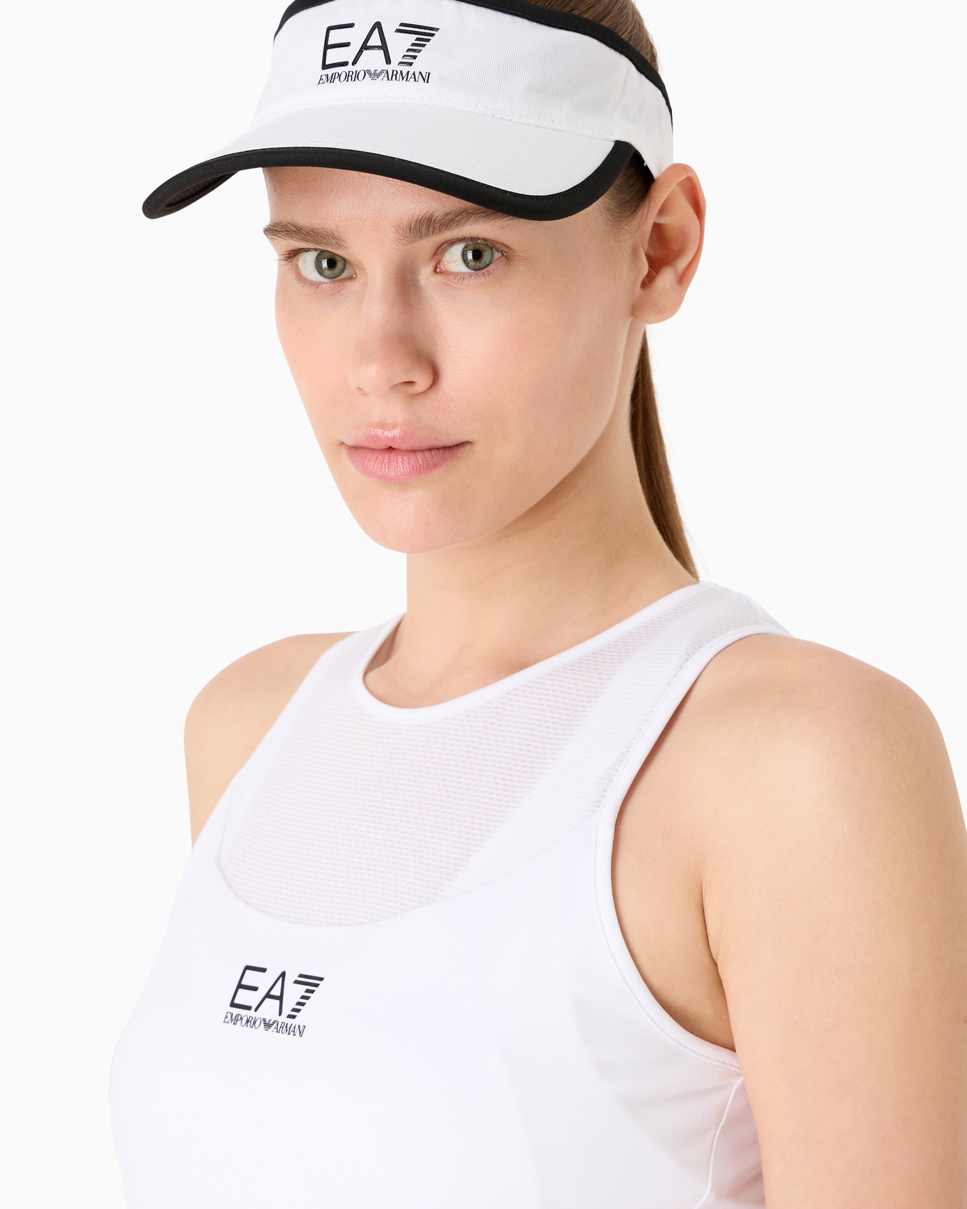 EA7 Tennis Pro cotton-blend ankle socks