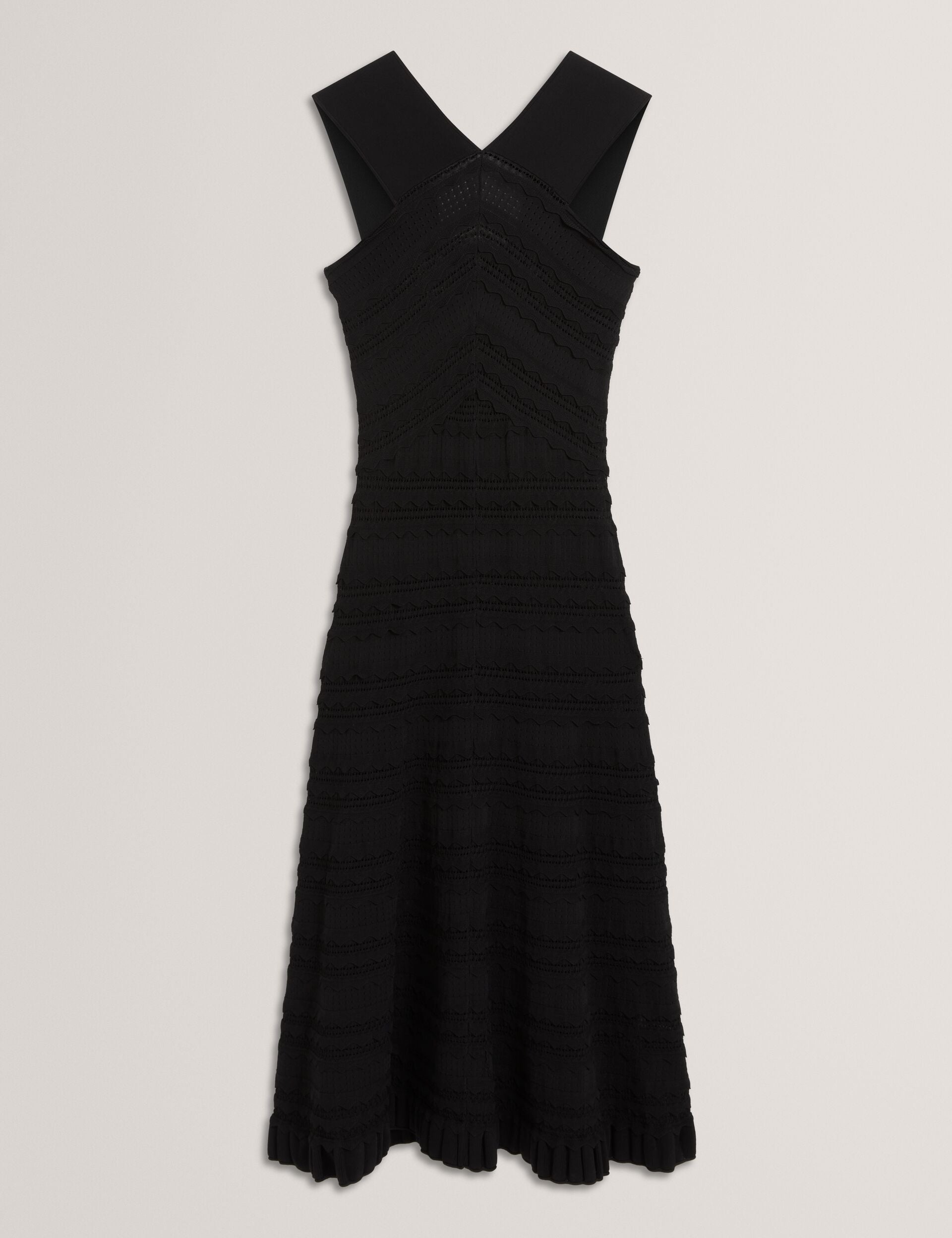Ted Baker Soleane Scallop Detail Halterneck Knit Midi Dress Women's
