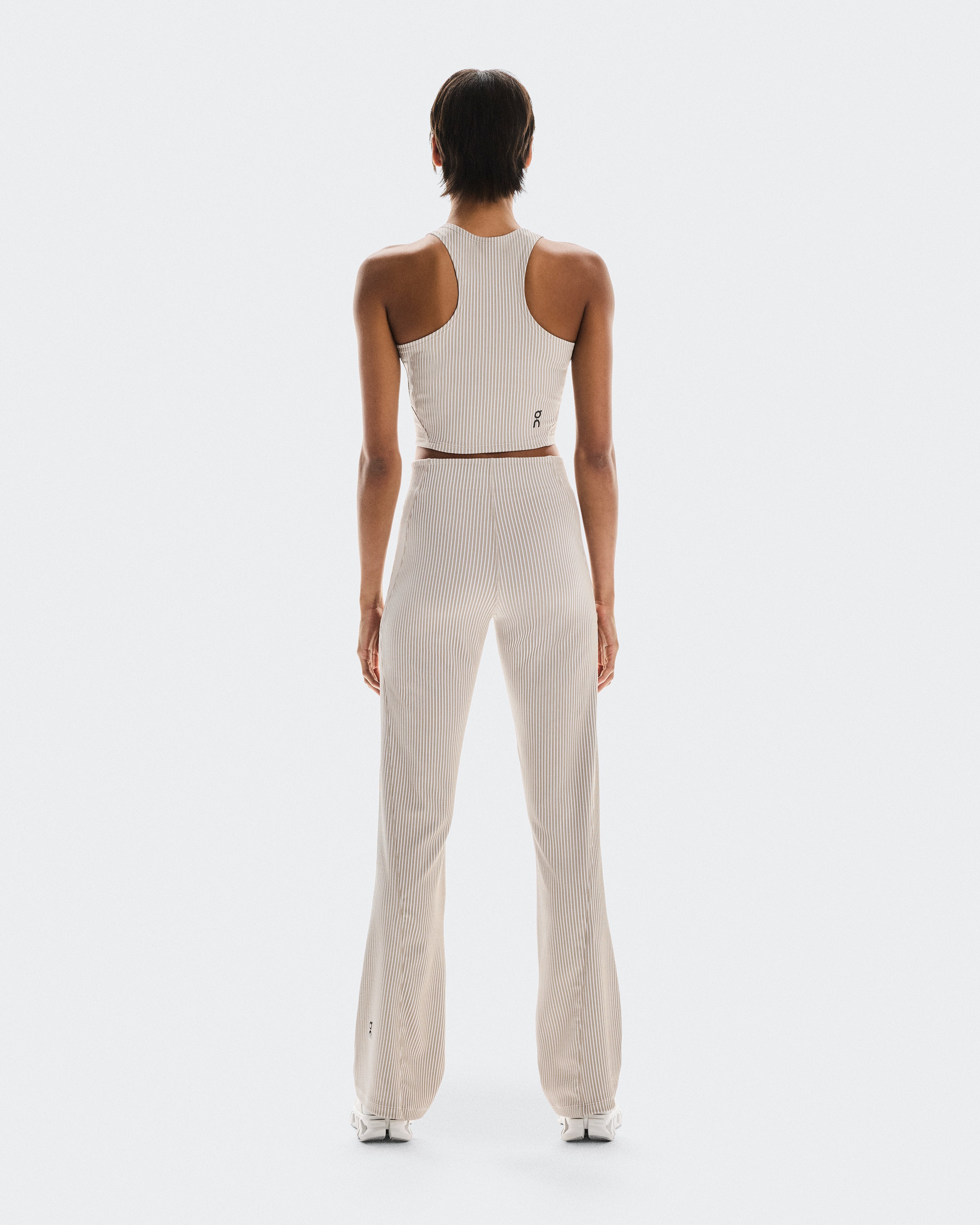 On All-Day Ribbed Crop Desert | White (Women'S)