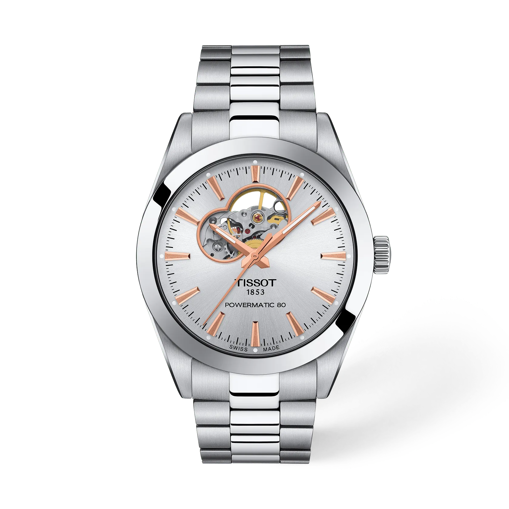 Seiko Tissot Gentleman Open Heart 40Mm T1274071103101