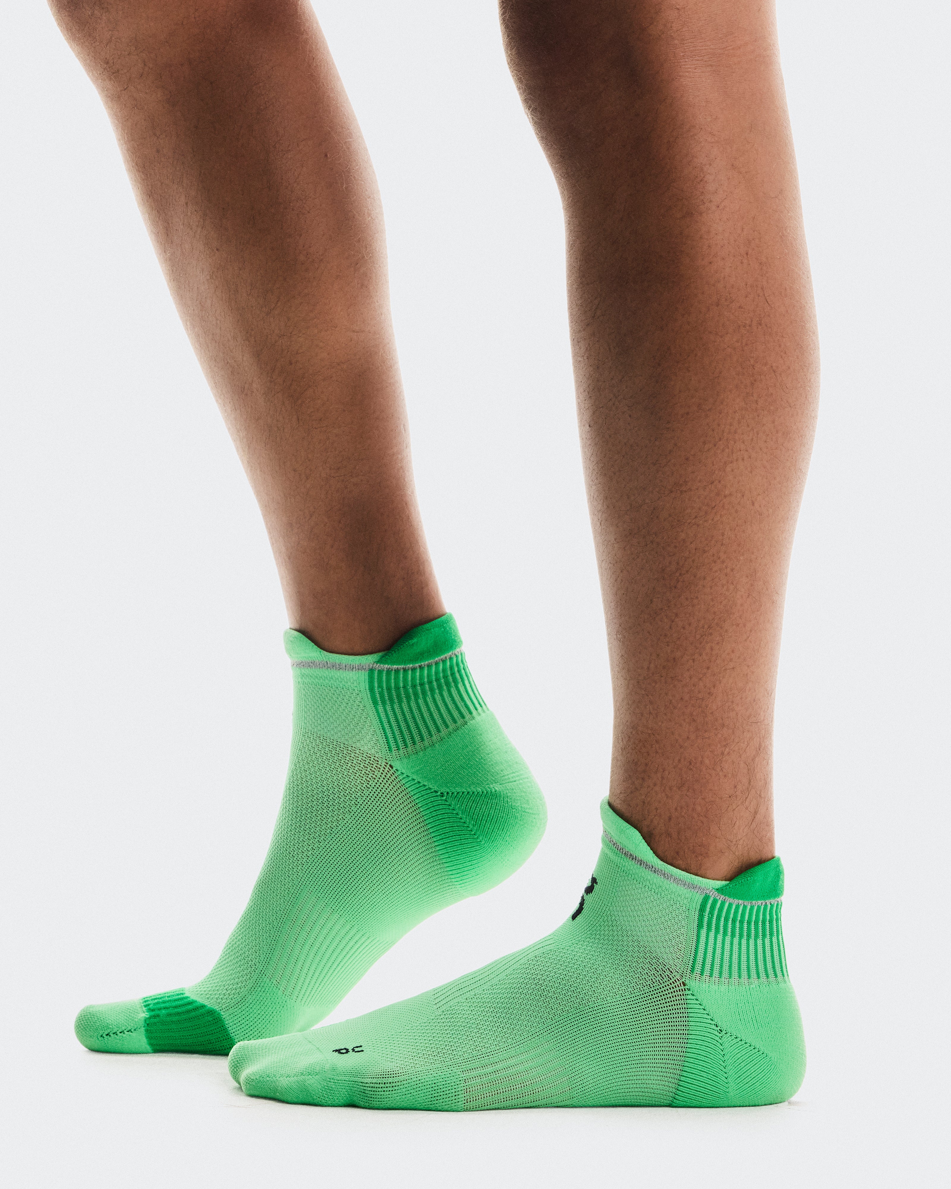 On Performance Run Sock Low Honeydew | Parsley