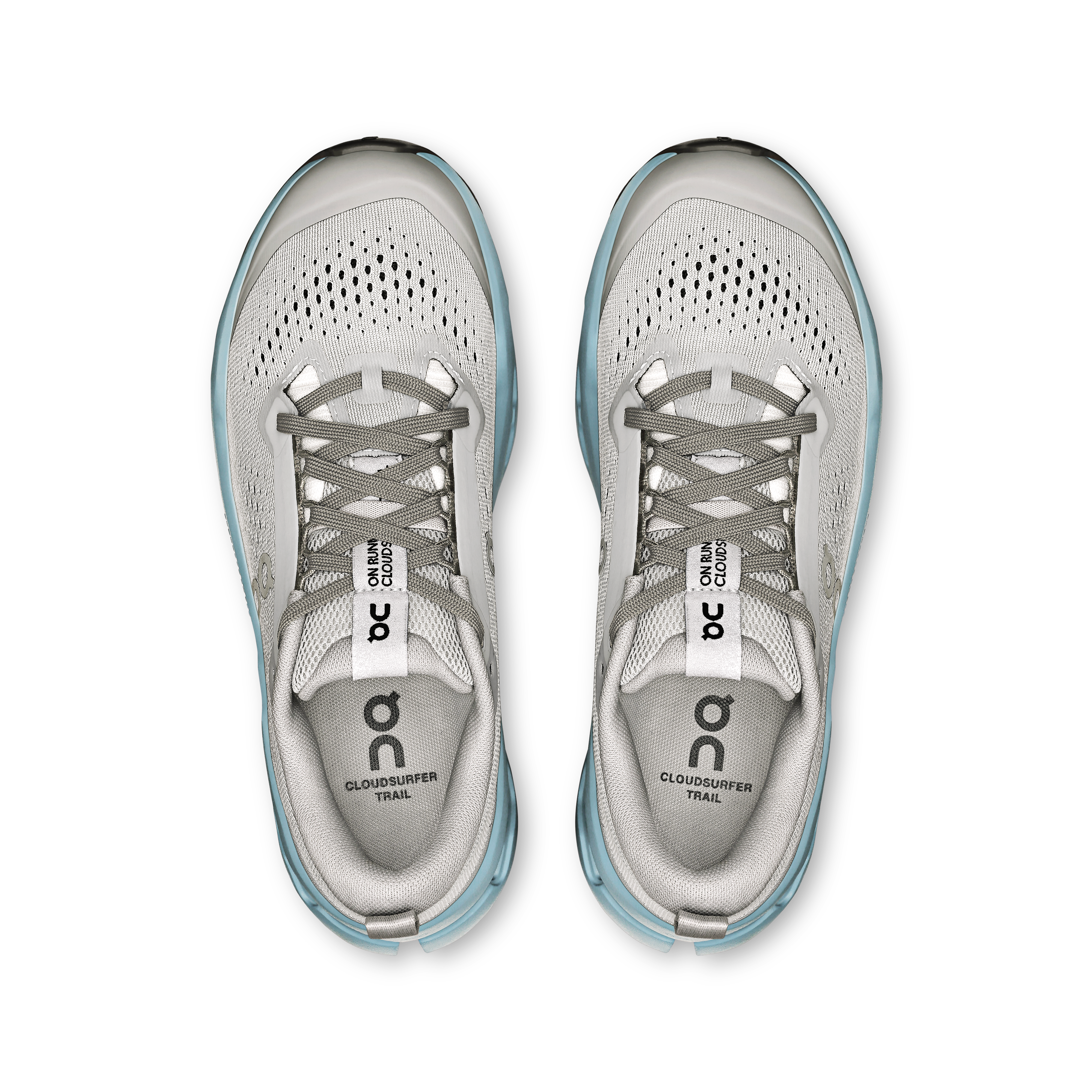 on running cloudsurfer trail 2 glacier dust (women's)