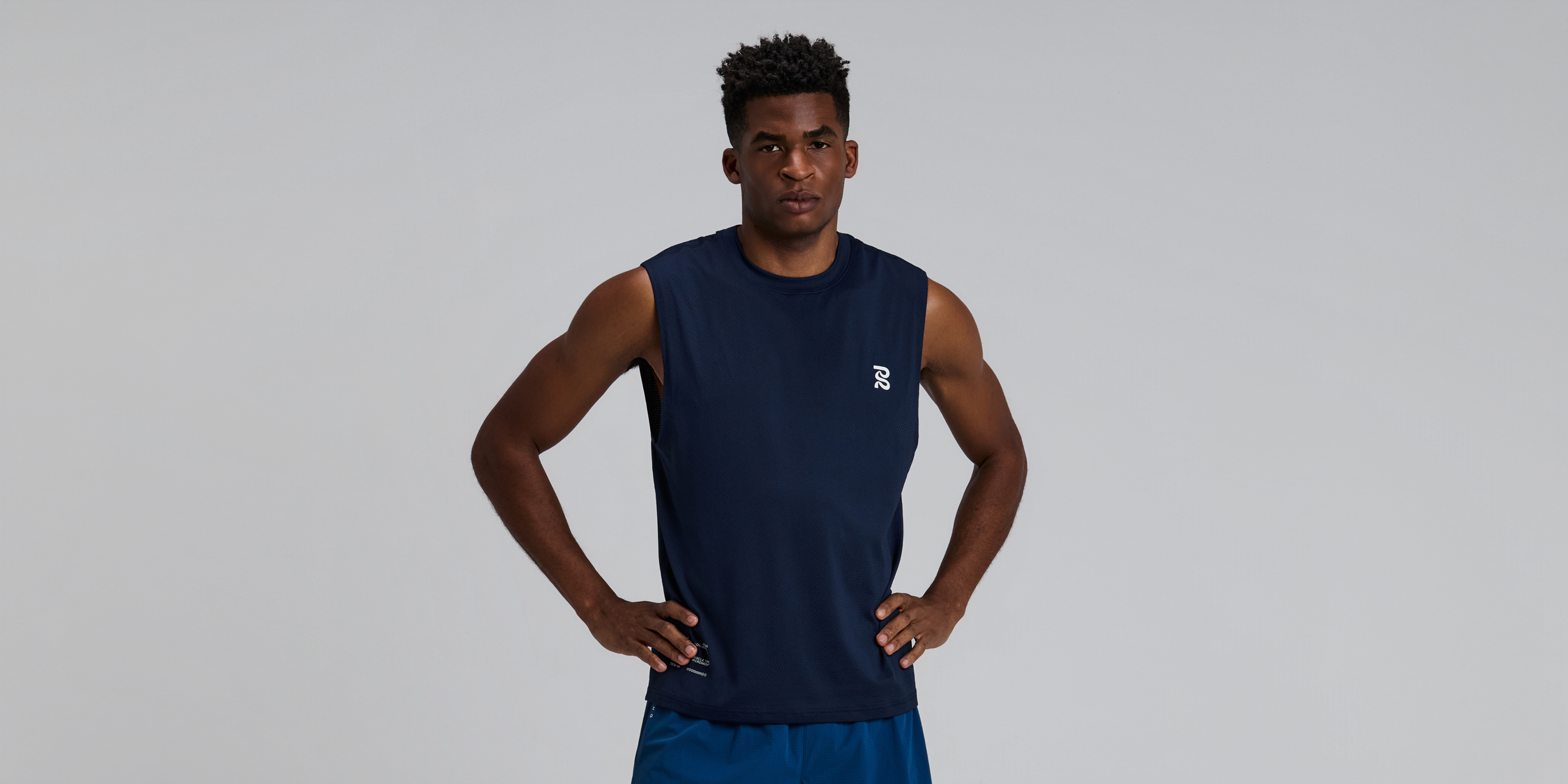 Bandit Mens Micromesh Run Tank Ny Navy