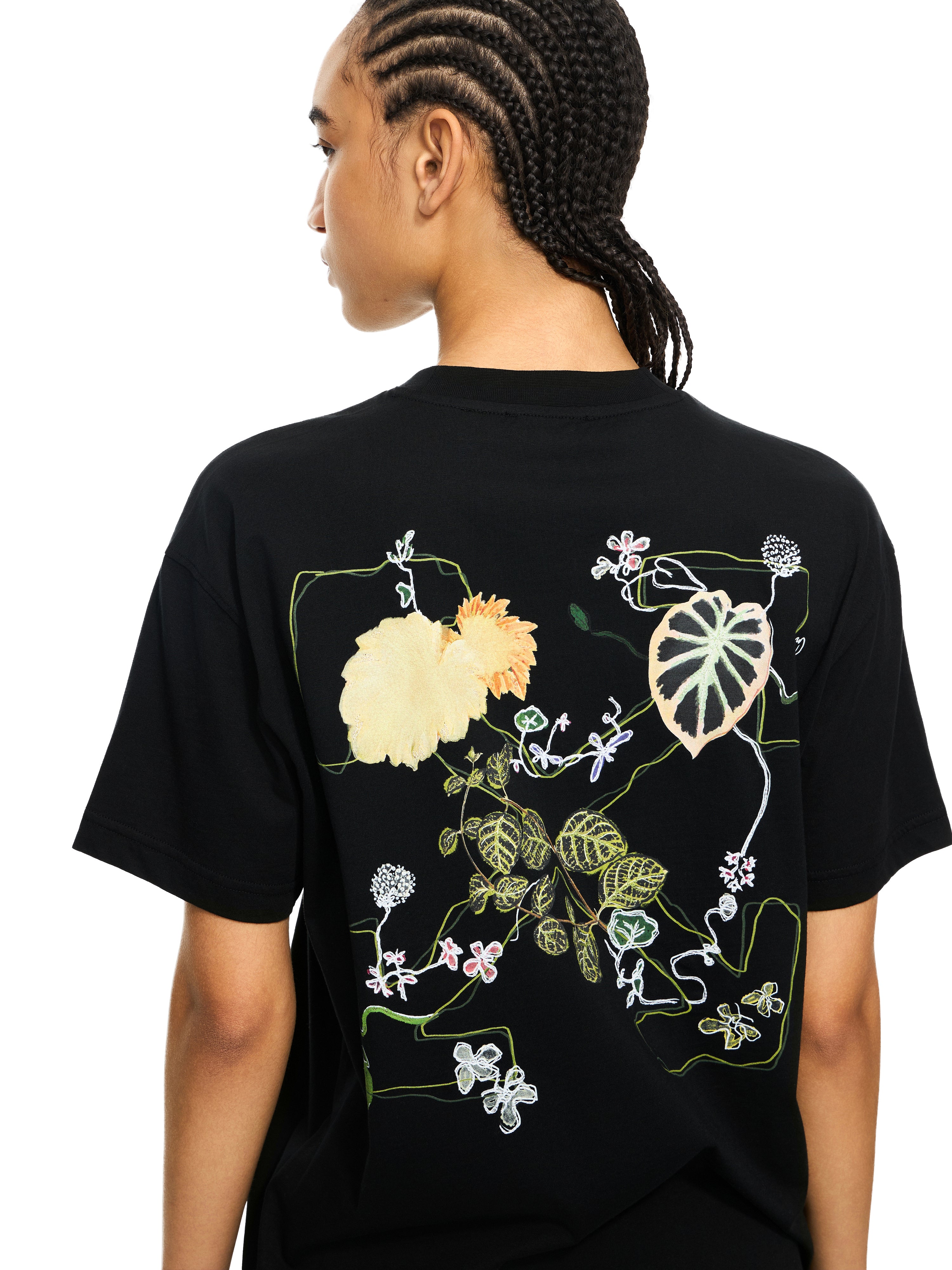 Off-White Arrow Leaves Tshirt Black