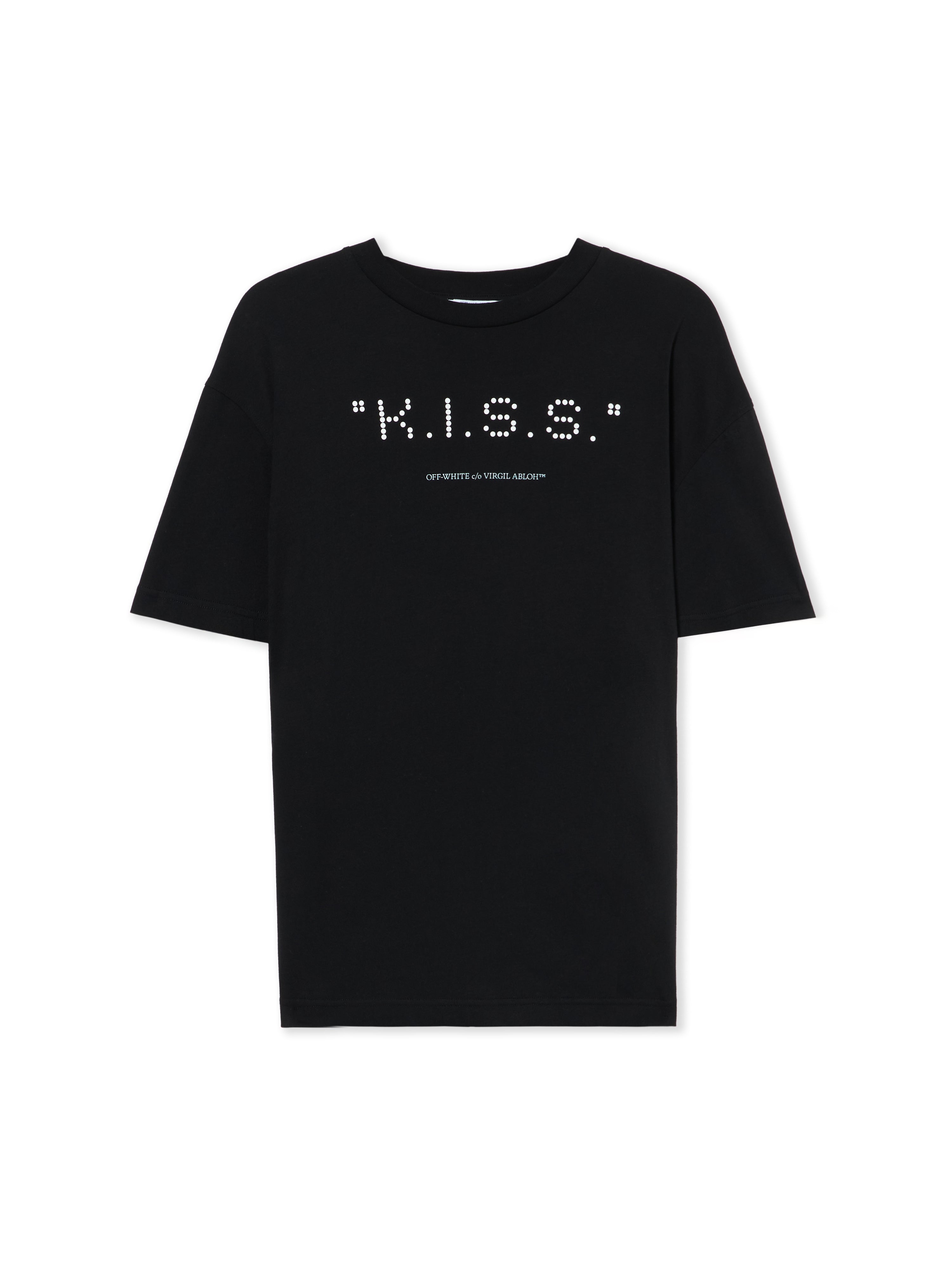 Off-White Kiss Quote Tshirt Black