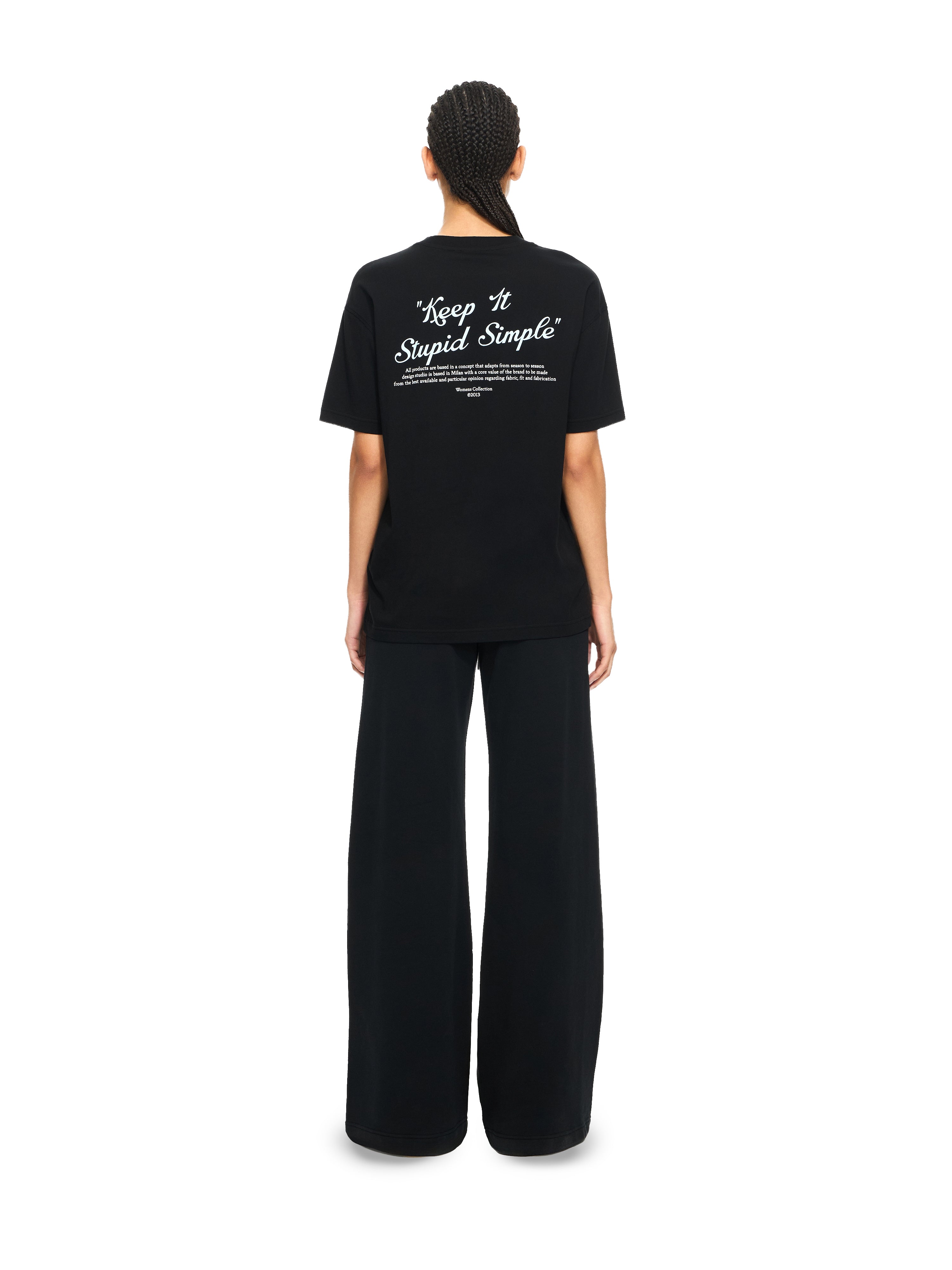 Off-White Kiss Quote Tshirt Black