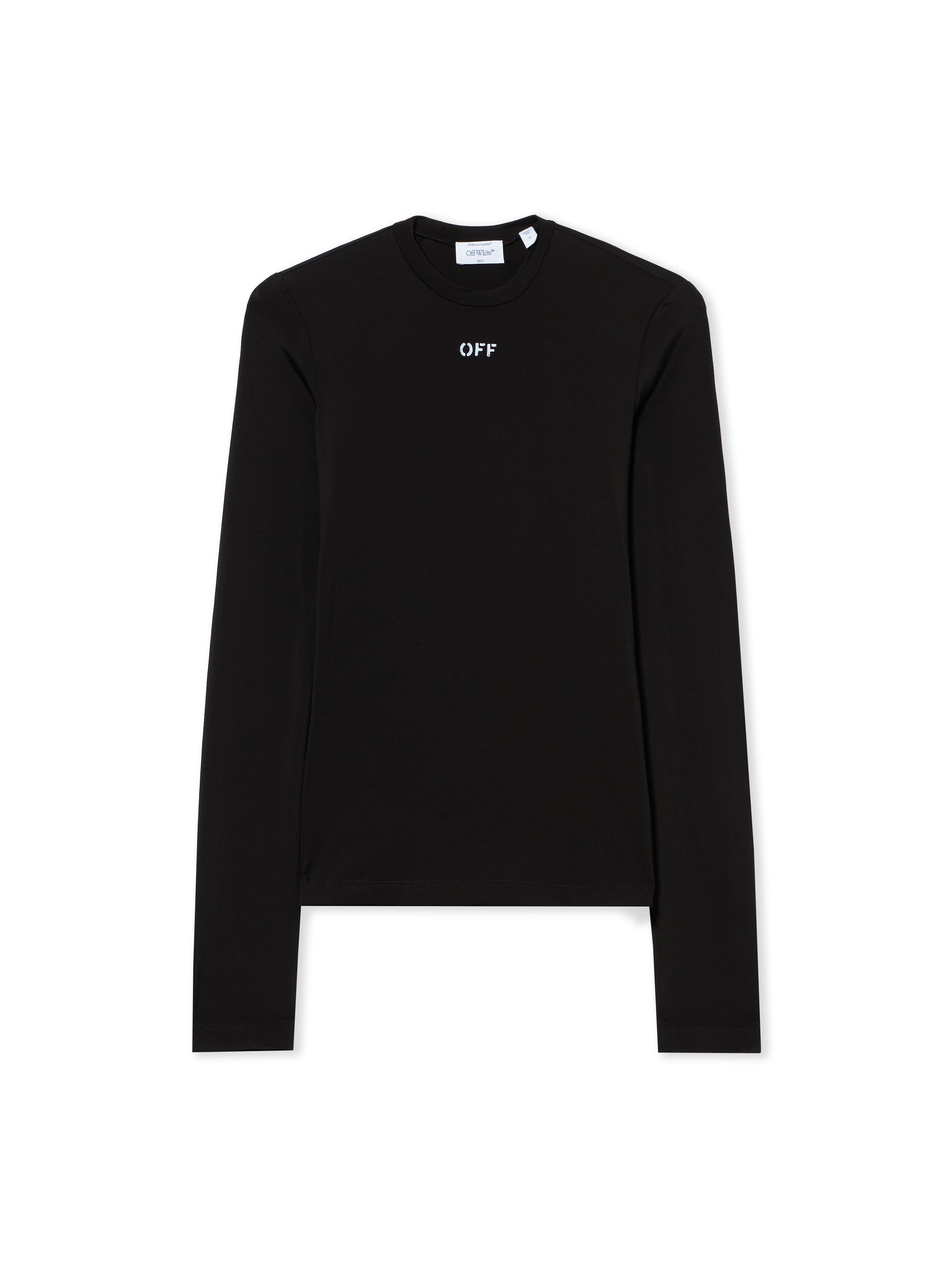 Off-White Off Stamp Second Skin Longsleeved Crewneck Black