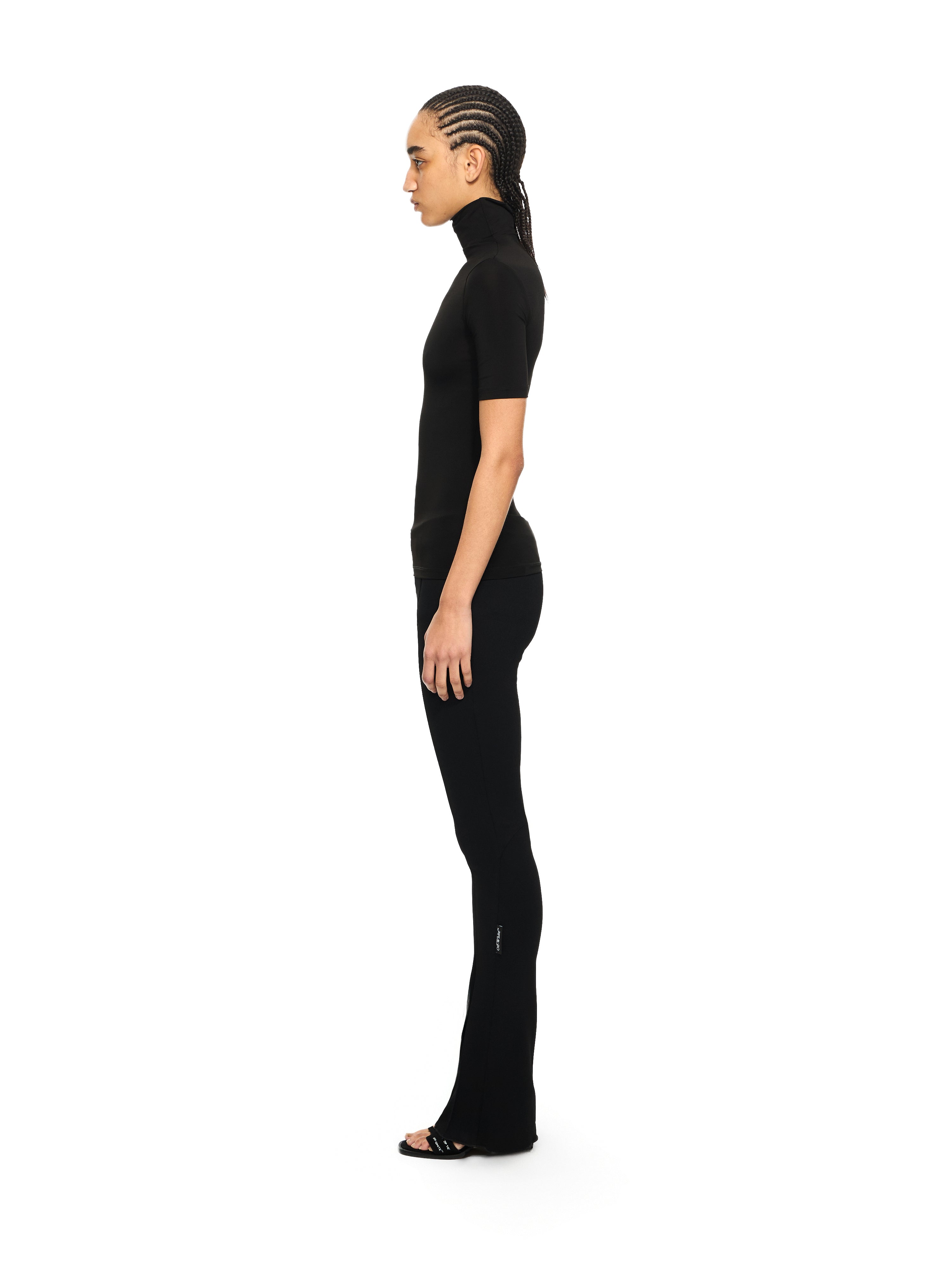 Off-White Off Stamp Second Skin Turtleneck Tshirt Black