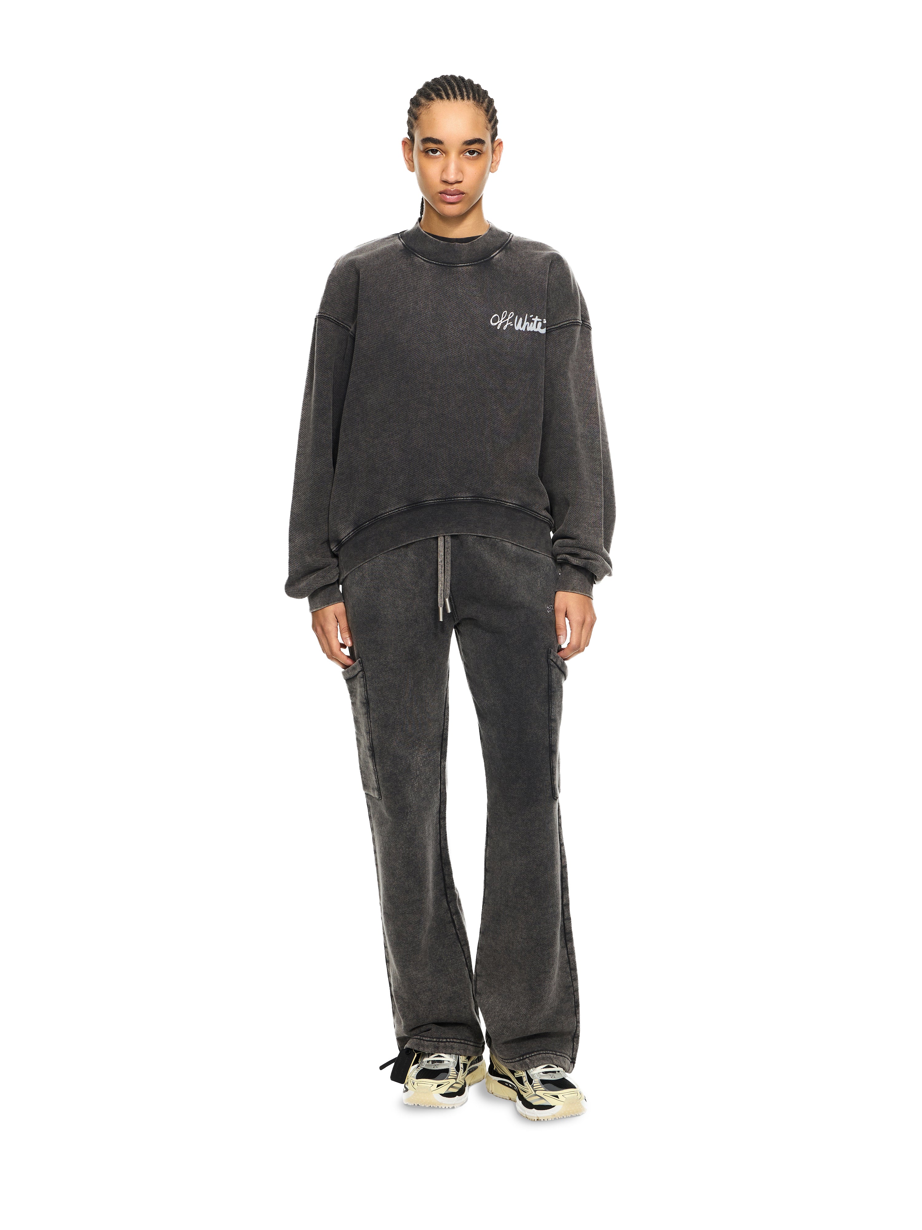 Off-White Off Marker Over Crew Sweatshirt Black