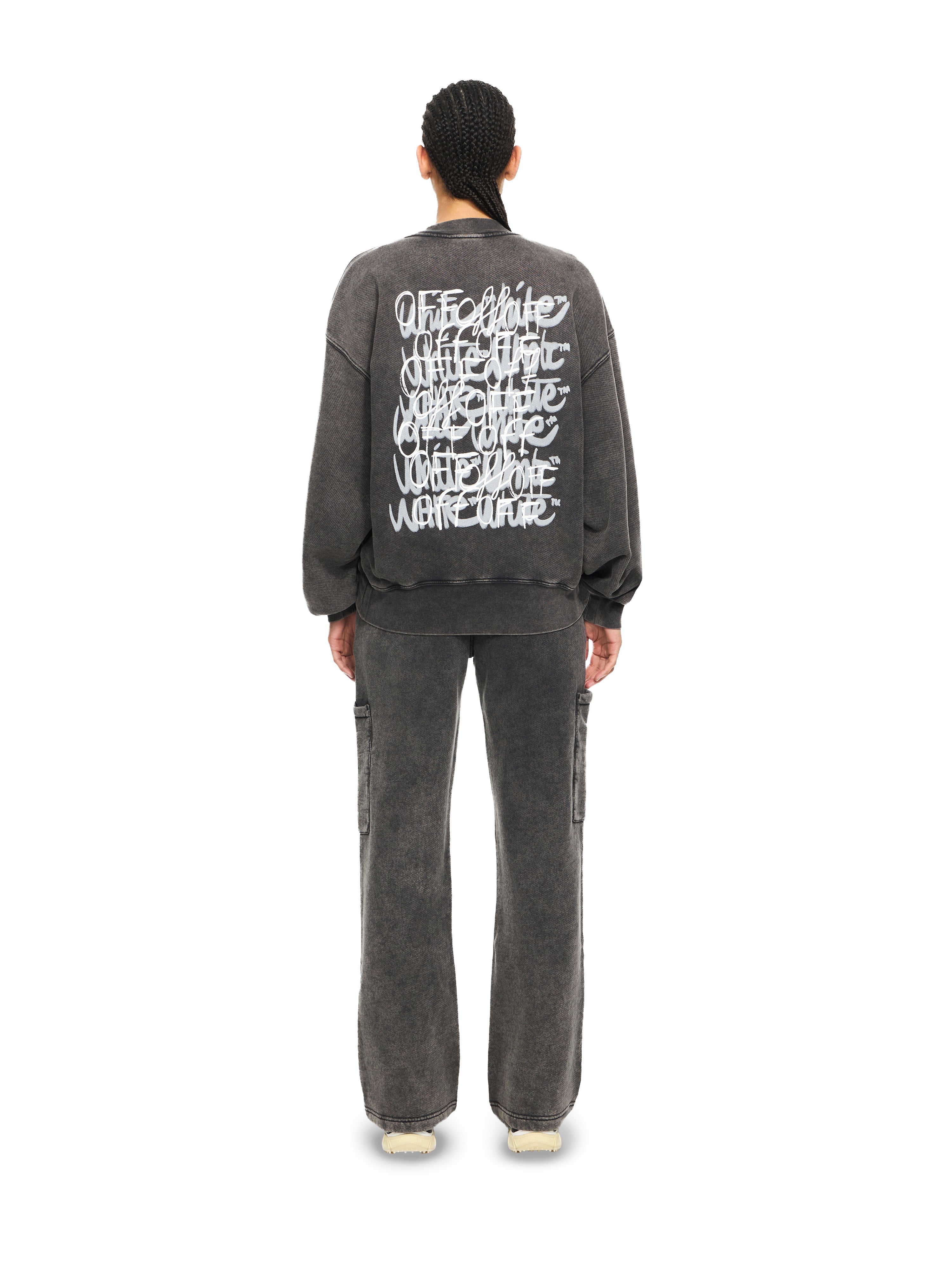 Off-White Off Marker Over Crew Sweatshirt Black