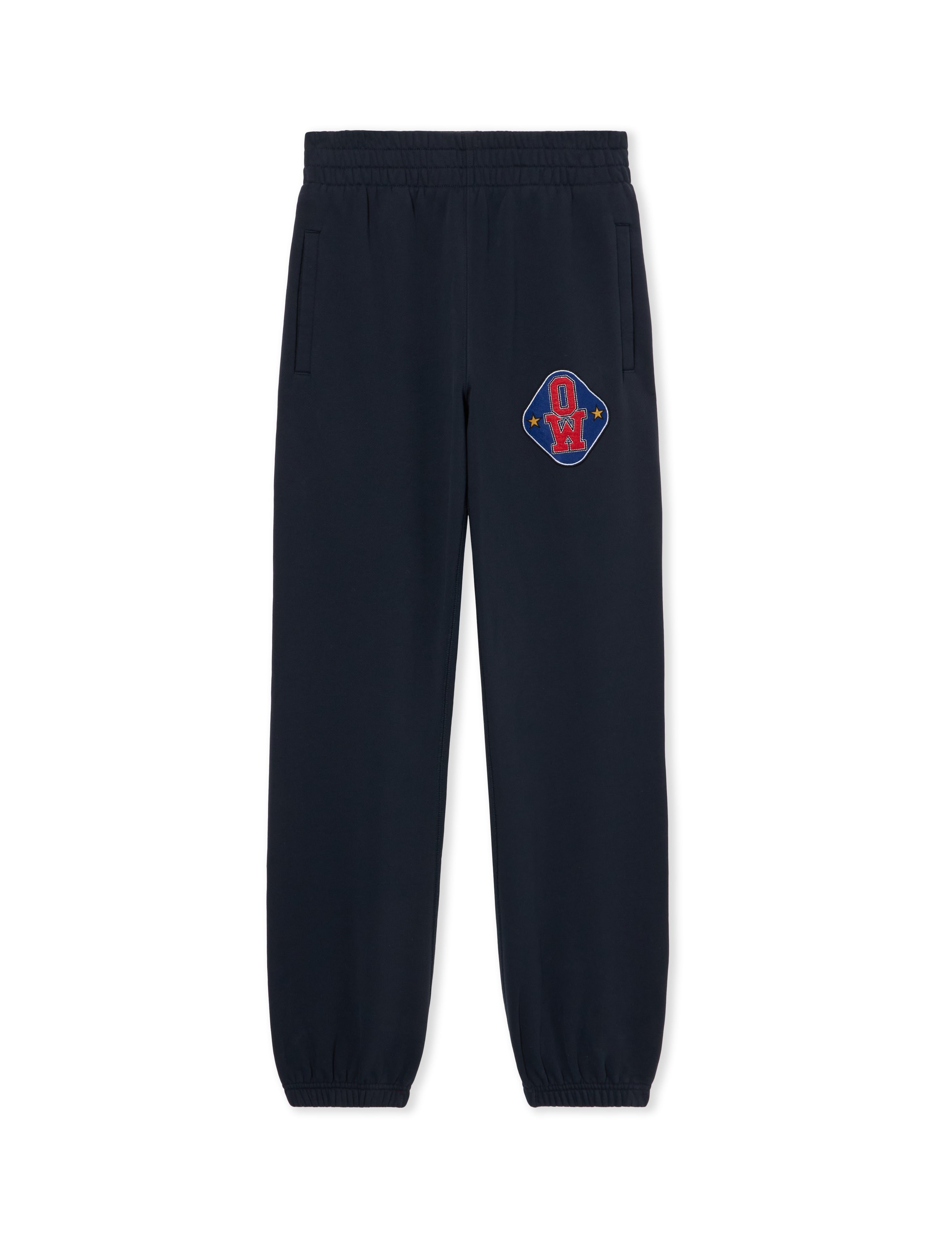 Off-White Royal Patch Cuff Sweatpants Red