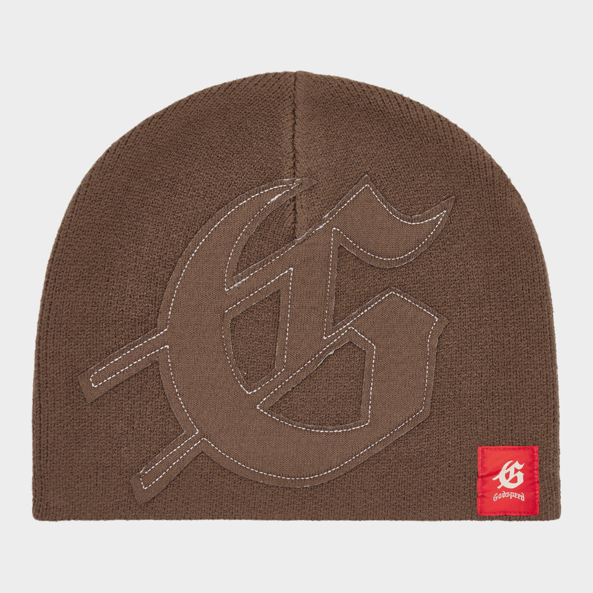 Godspeed G Logo Stitched Beanie (Brown)