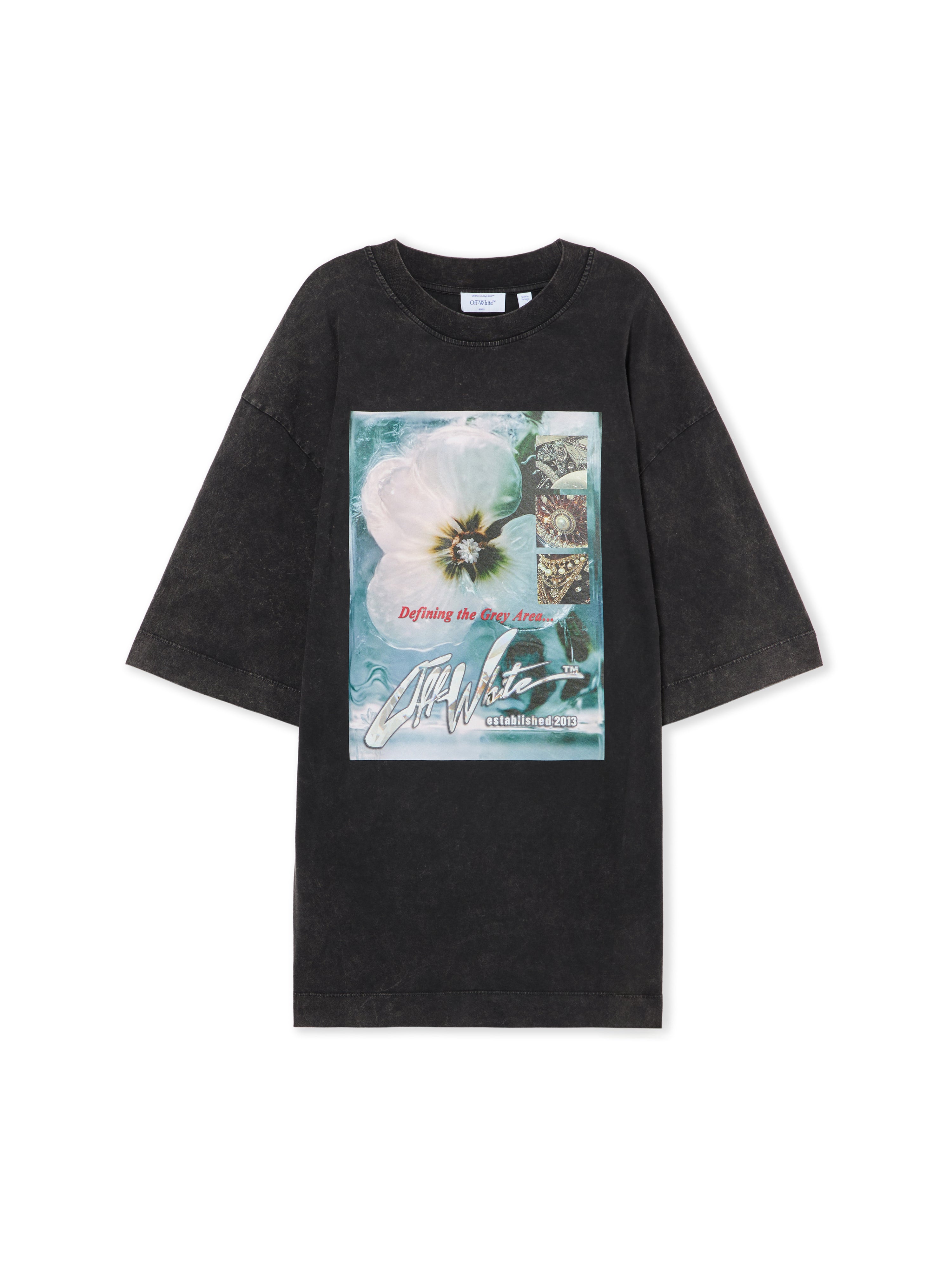 Off-White Over Tshirt Dress Black