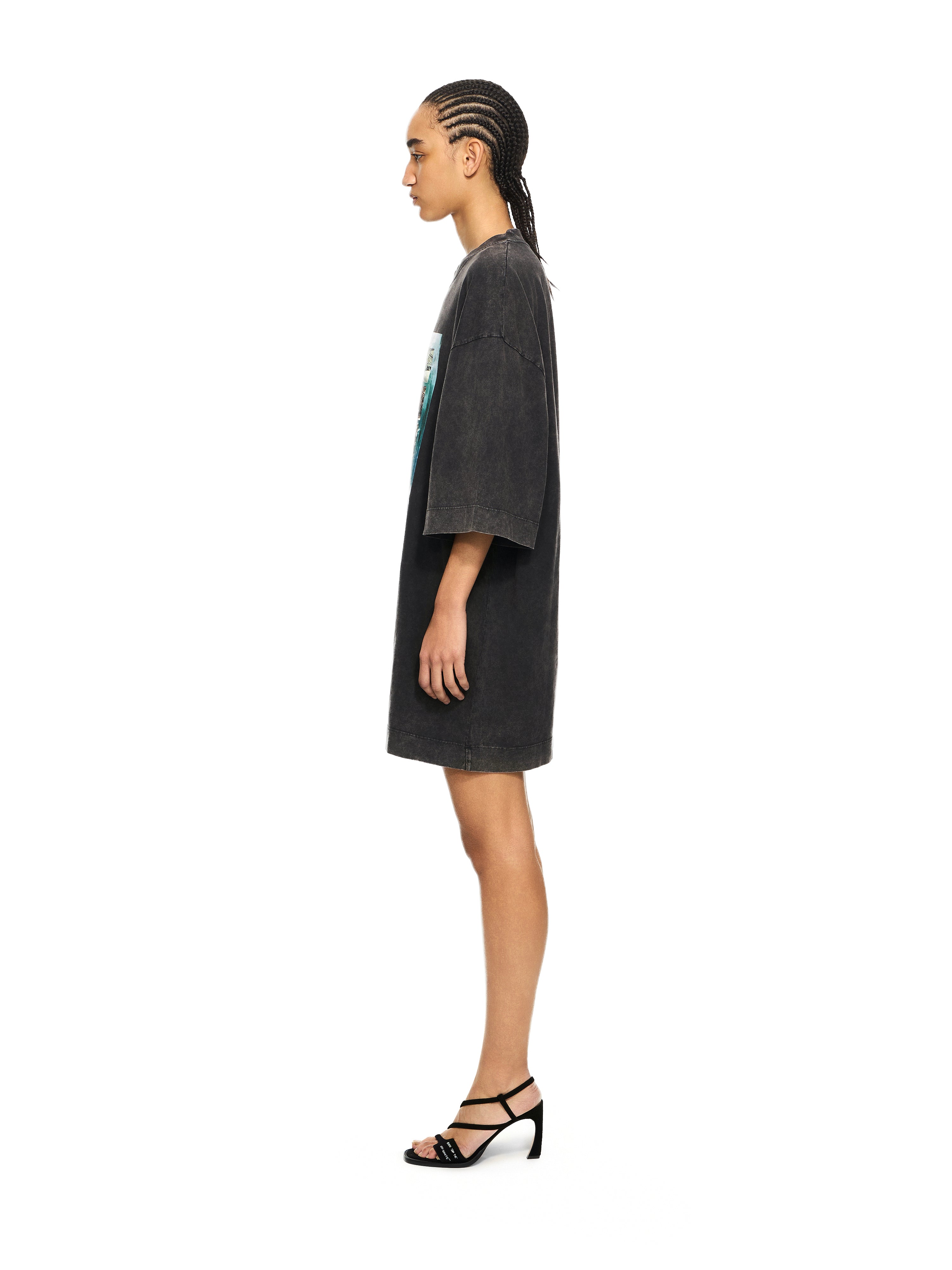 Off-White Over Tshirt Dress Black