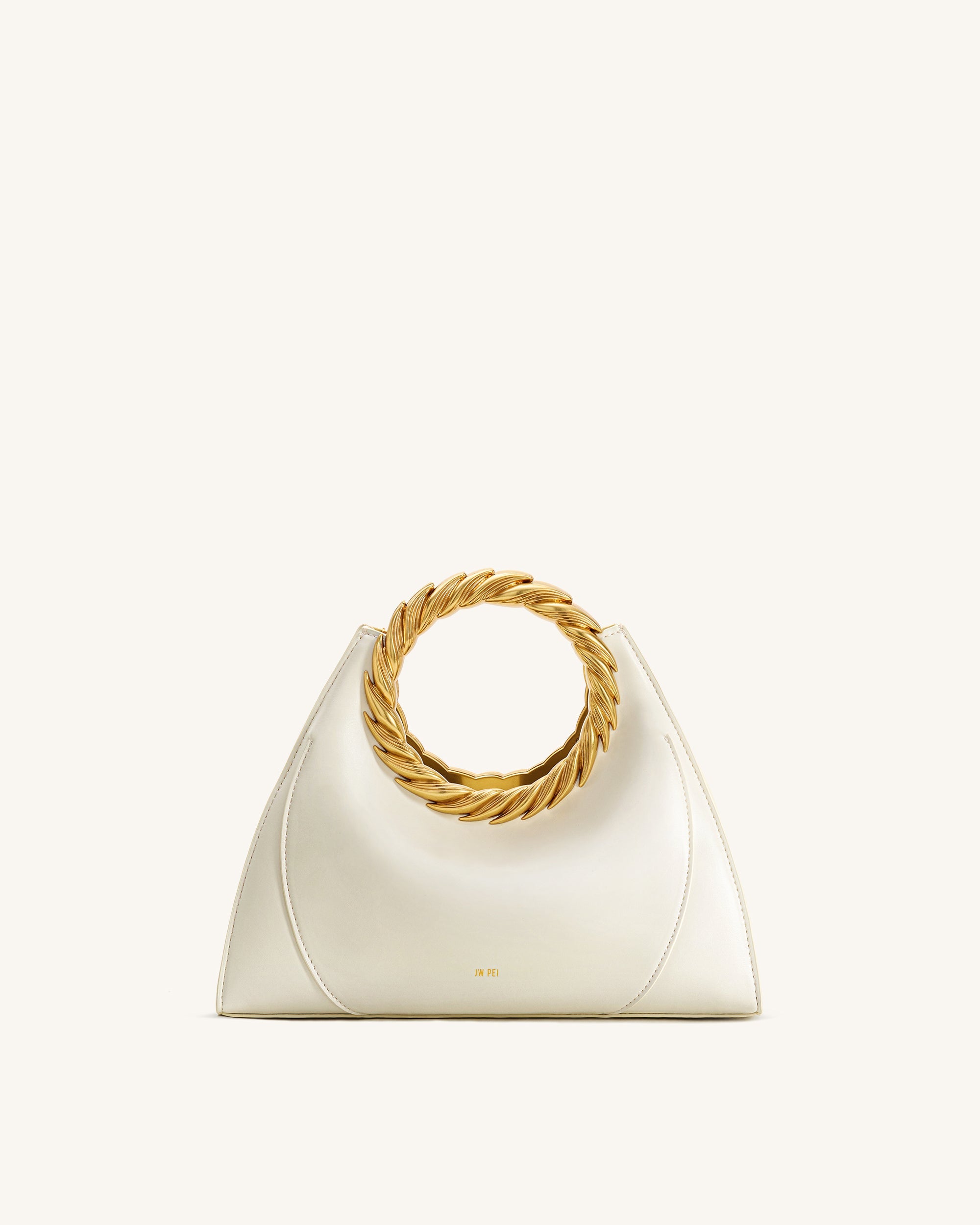 Jw Pei Amiya Leaf Handle Sculpture Bag White