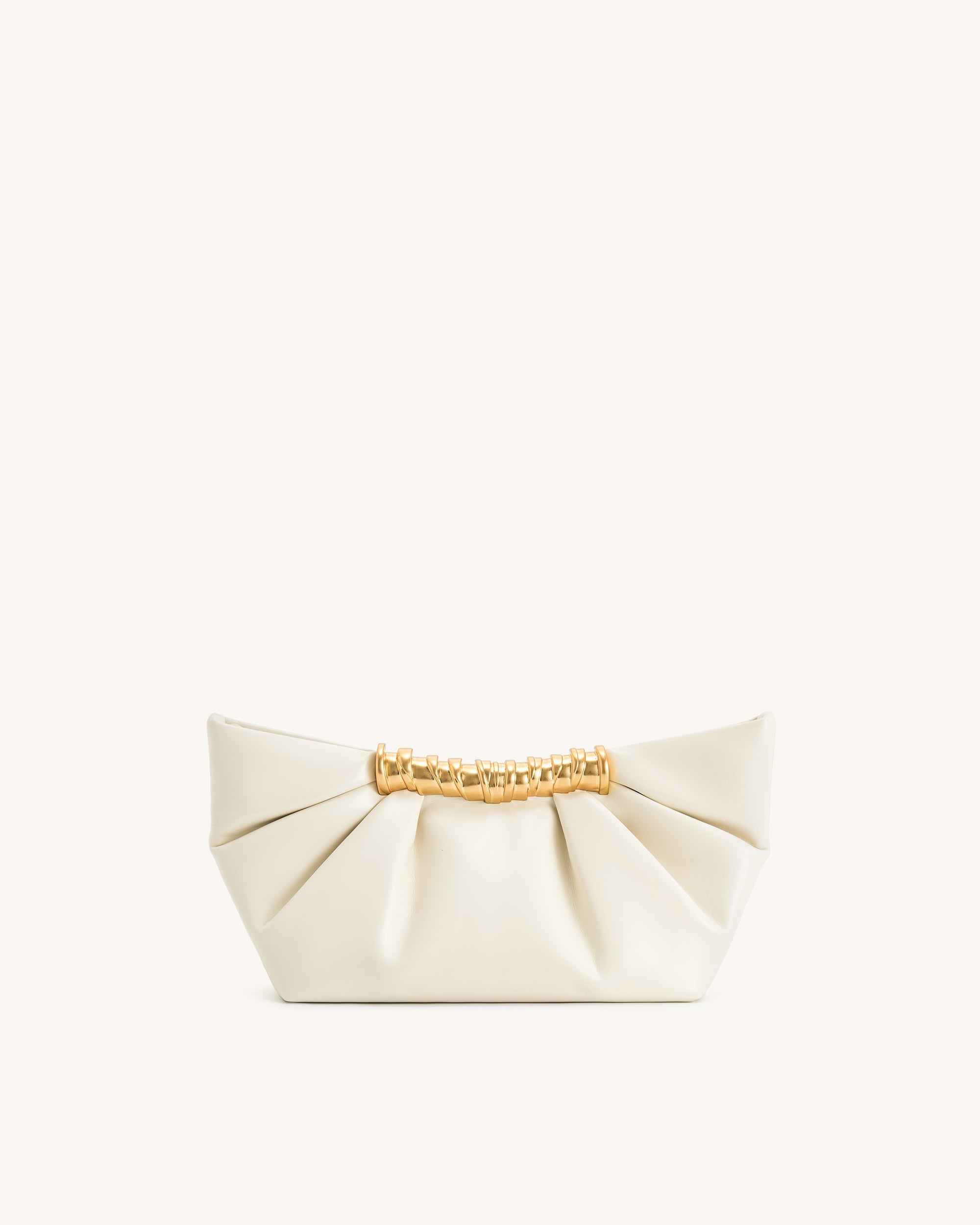 Jw Pei Leia Pleated Clutch White