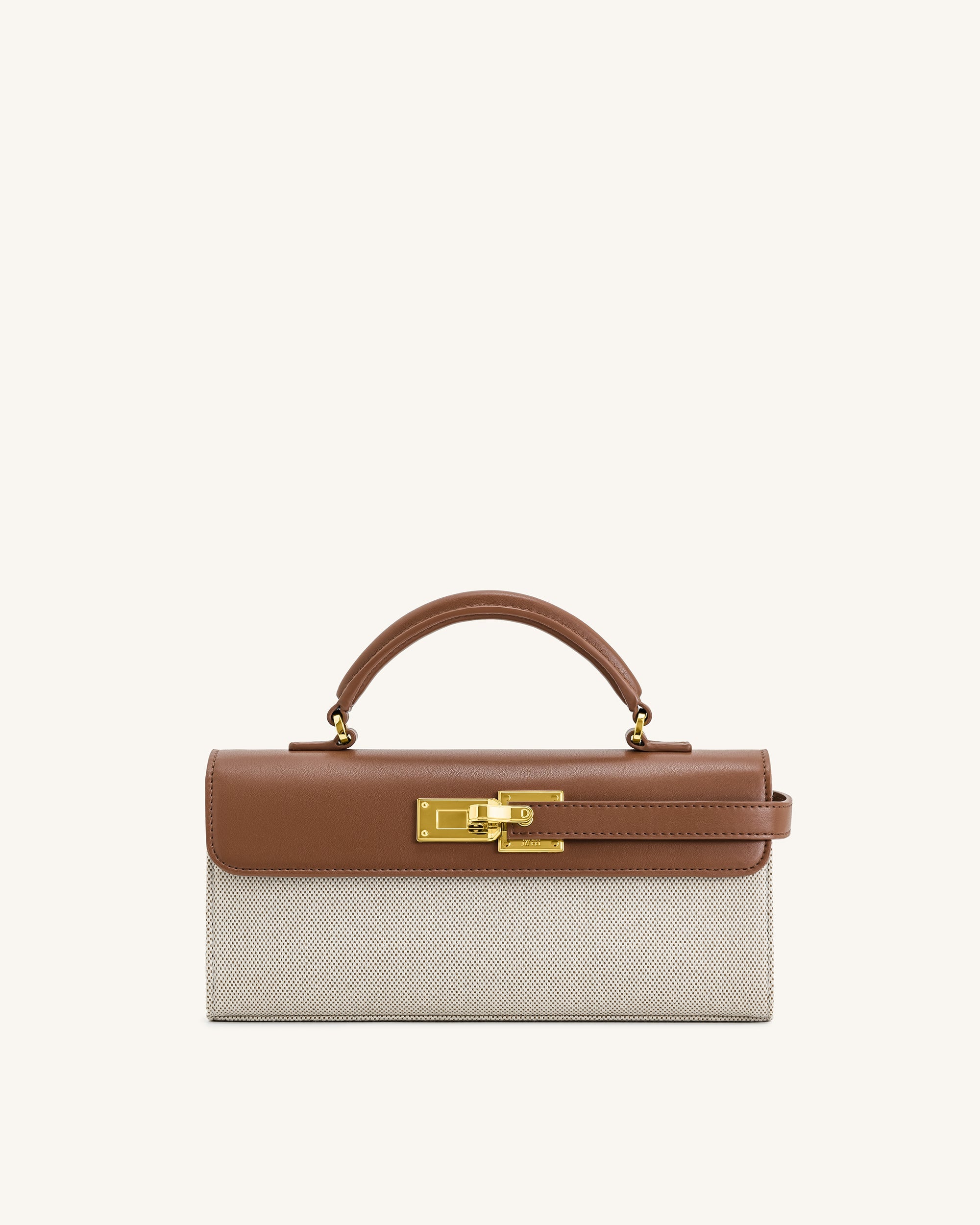 Jw Pei Keyla Top Handbag Brown Canvas