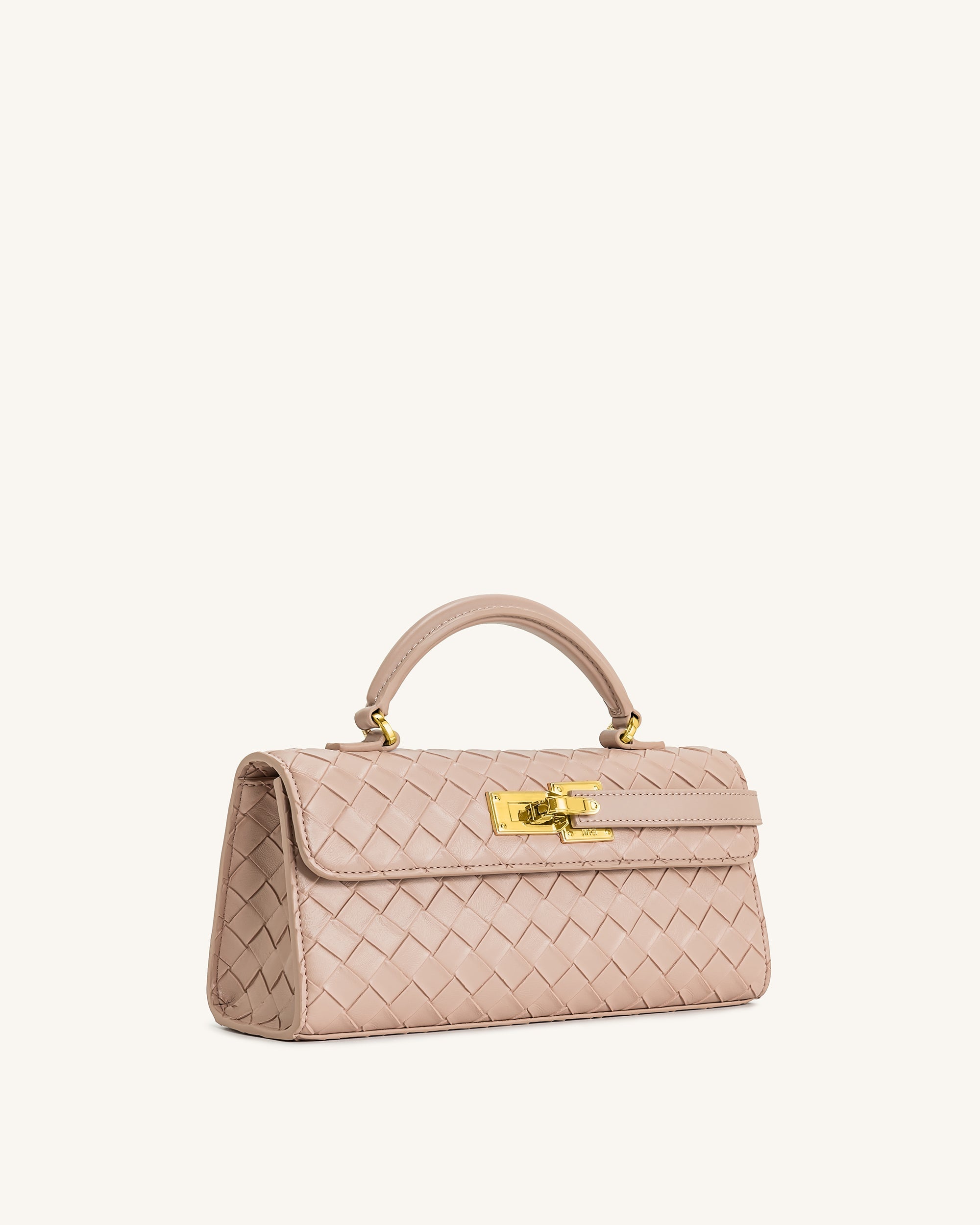 Jw Pei Keyla Weave Texture Top Handle Bag Pink