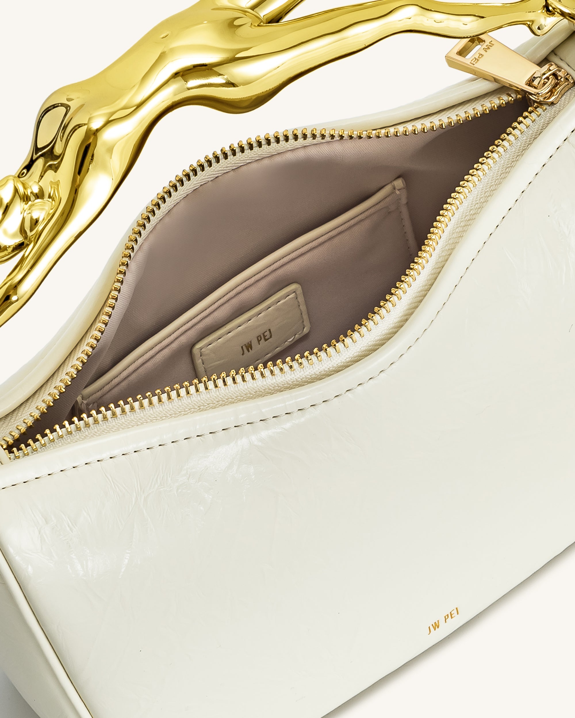Jw Pei Jenny Human Shaped Handle Handbag White