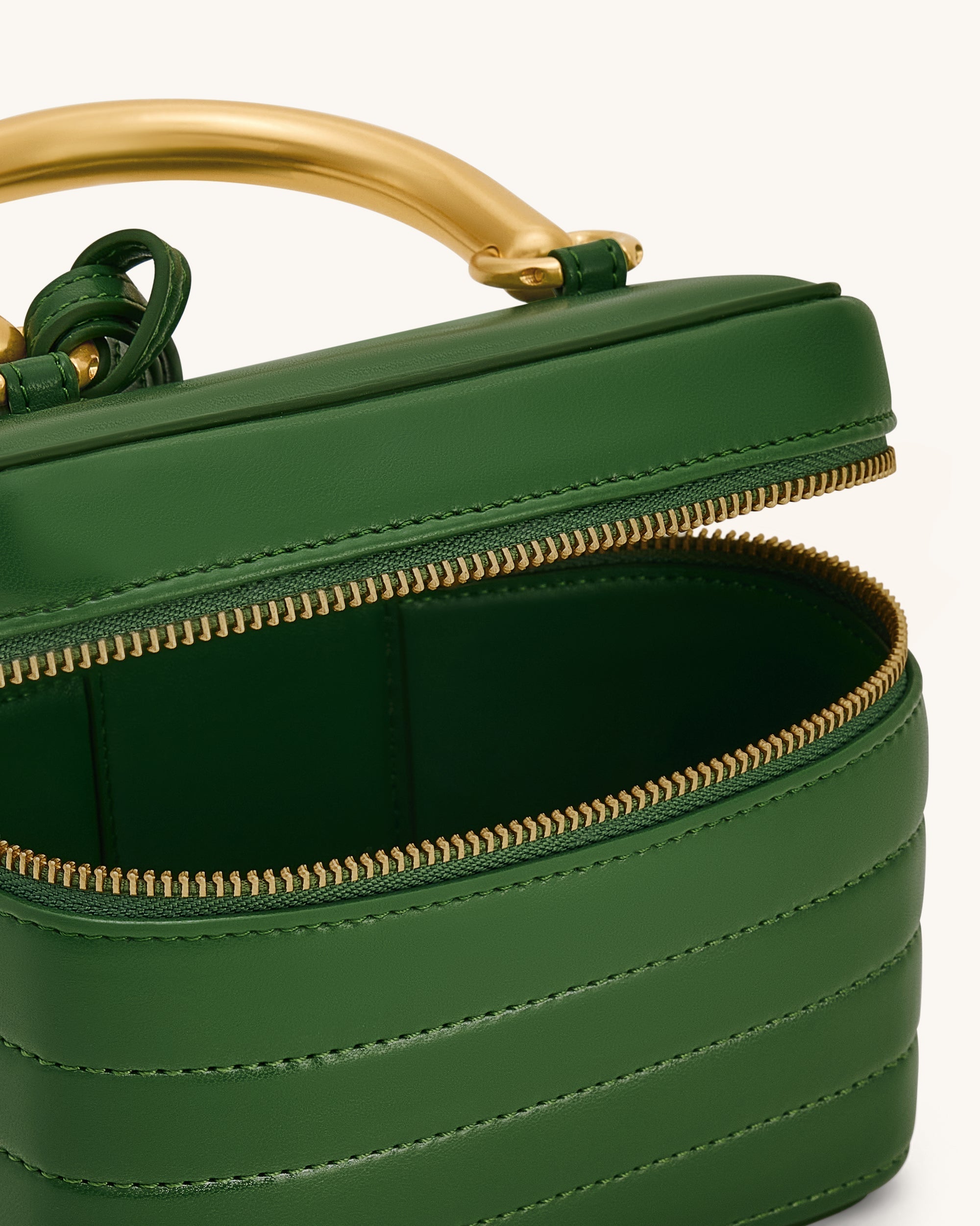 Jw Pei Evelyn Quilted Box Top Handle Bag Green