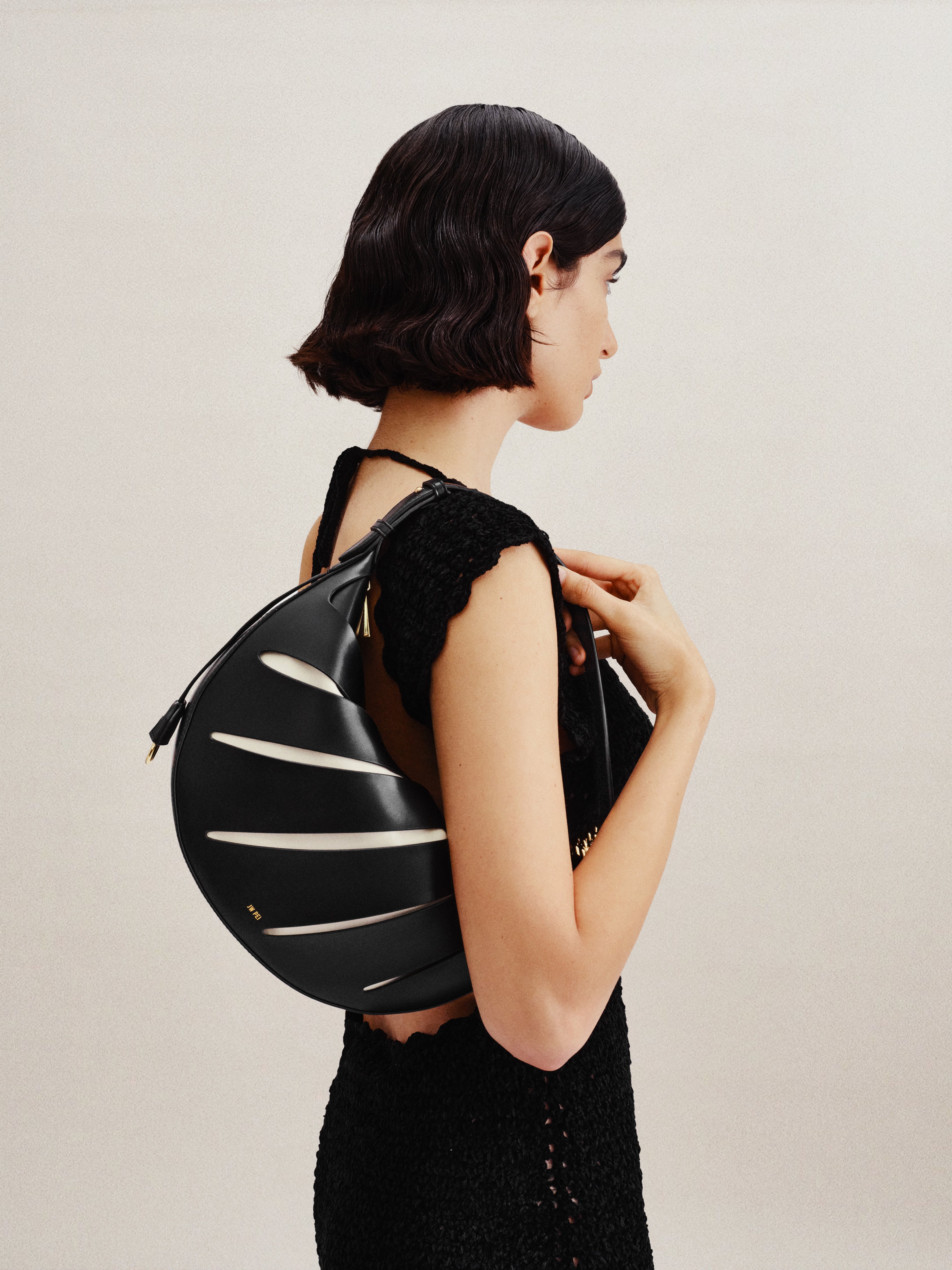 Jw Pei Jana Hollow Out Shoulder Bag Black