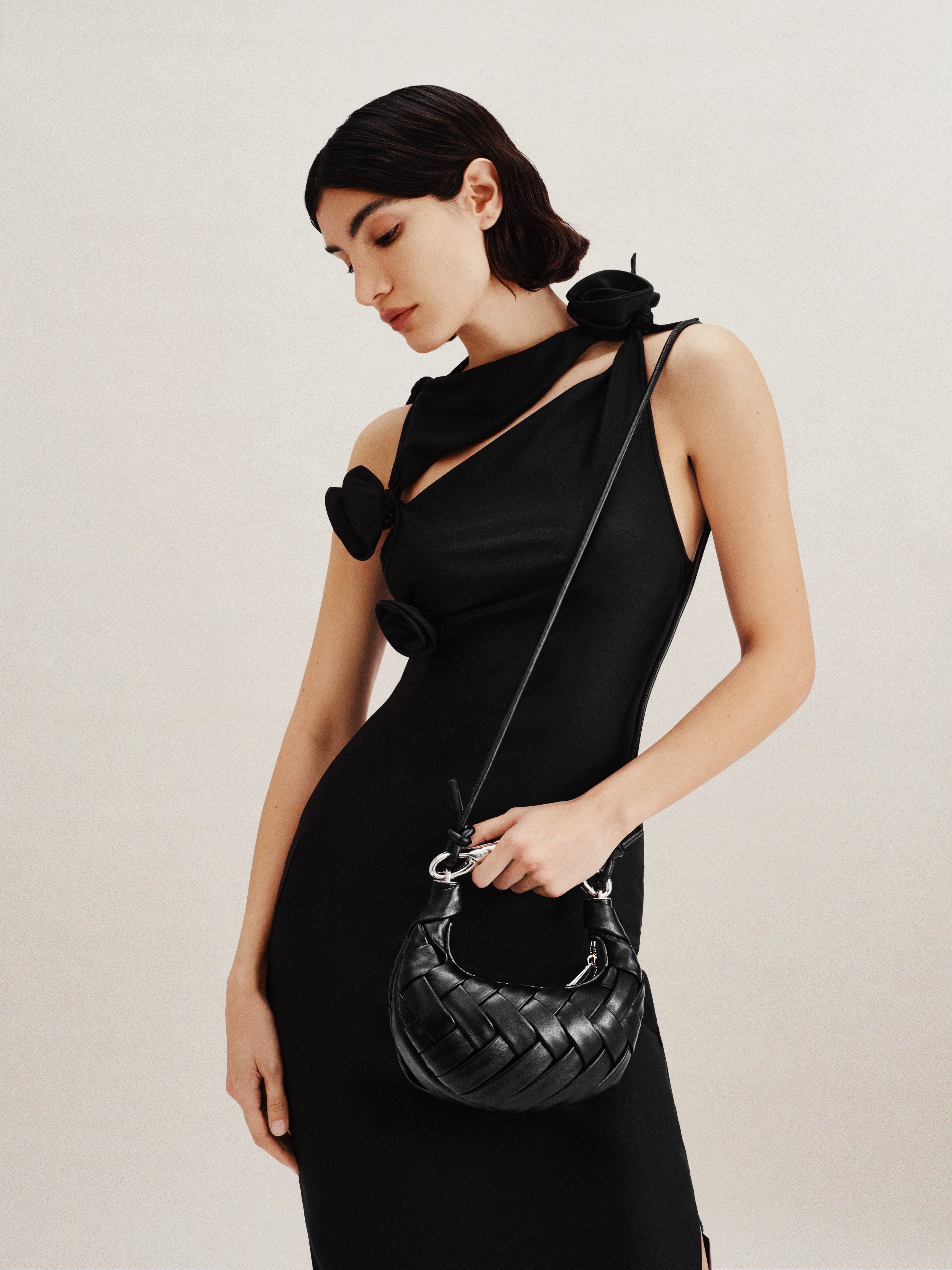 Jw Pei Orla Weave Handbag Black