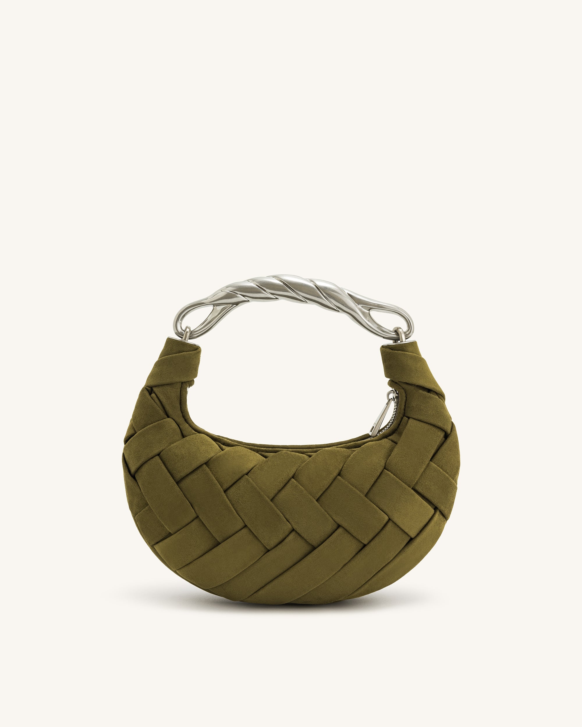 Jw Pei Orla Weave Handbag Dark Olive