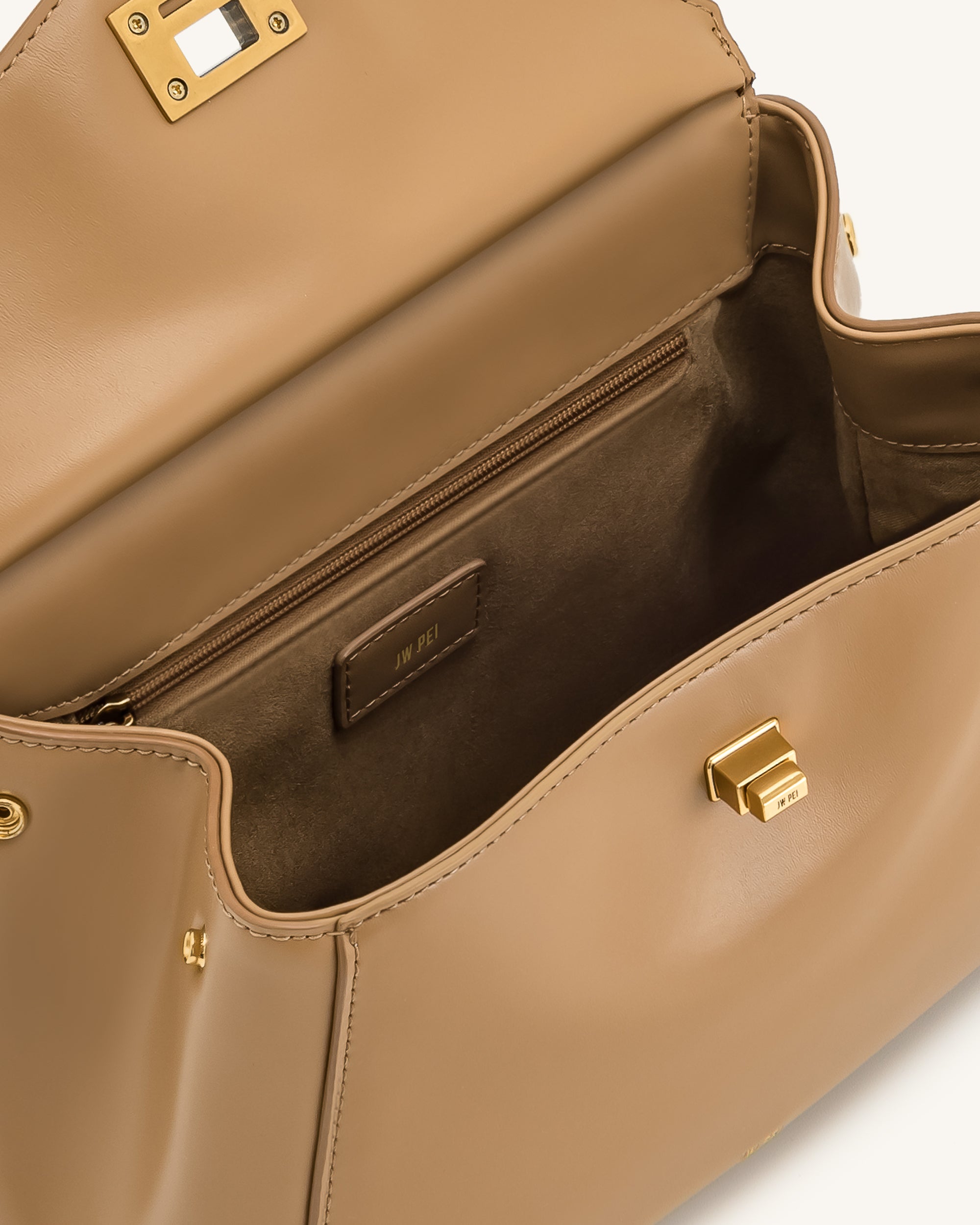 Jw Pei Lucia Classic Top Handbag Brown