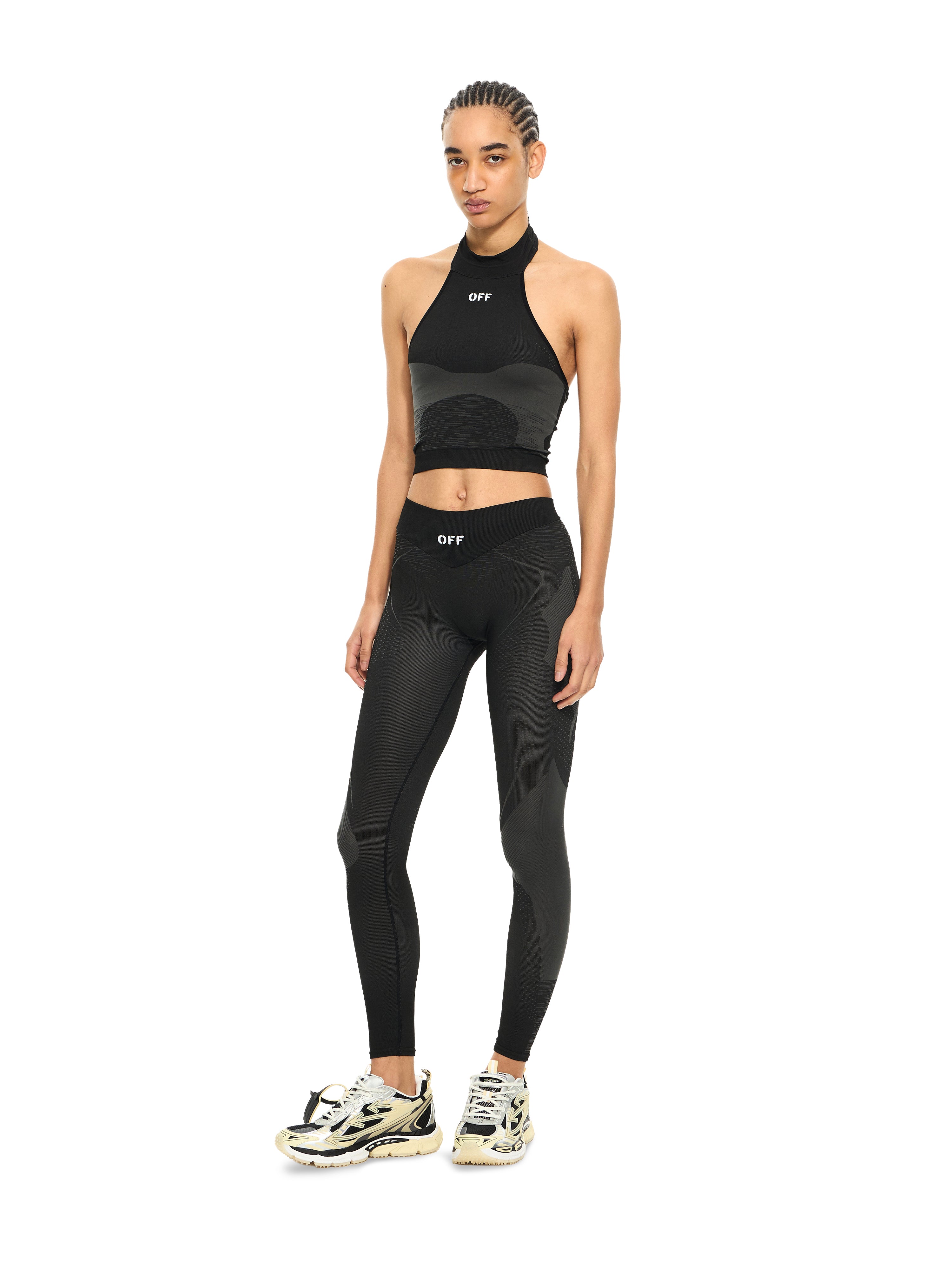 Off-White Racing Seamless Leggings Black
