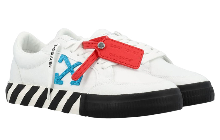 OFF-WHITE Vulcanized Low White Teal Canvas