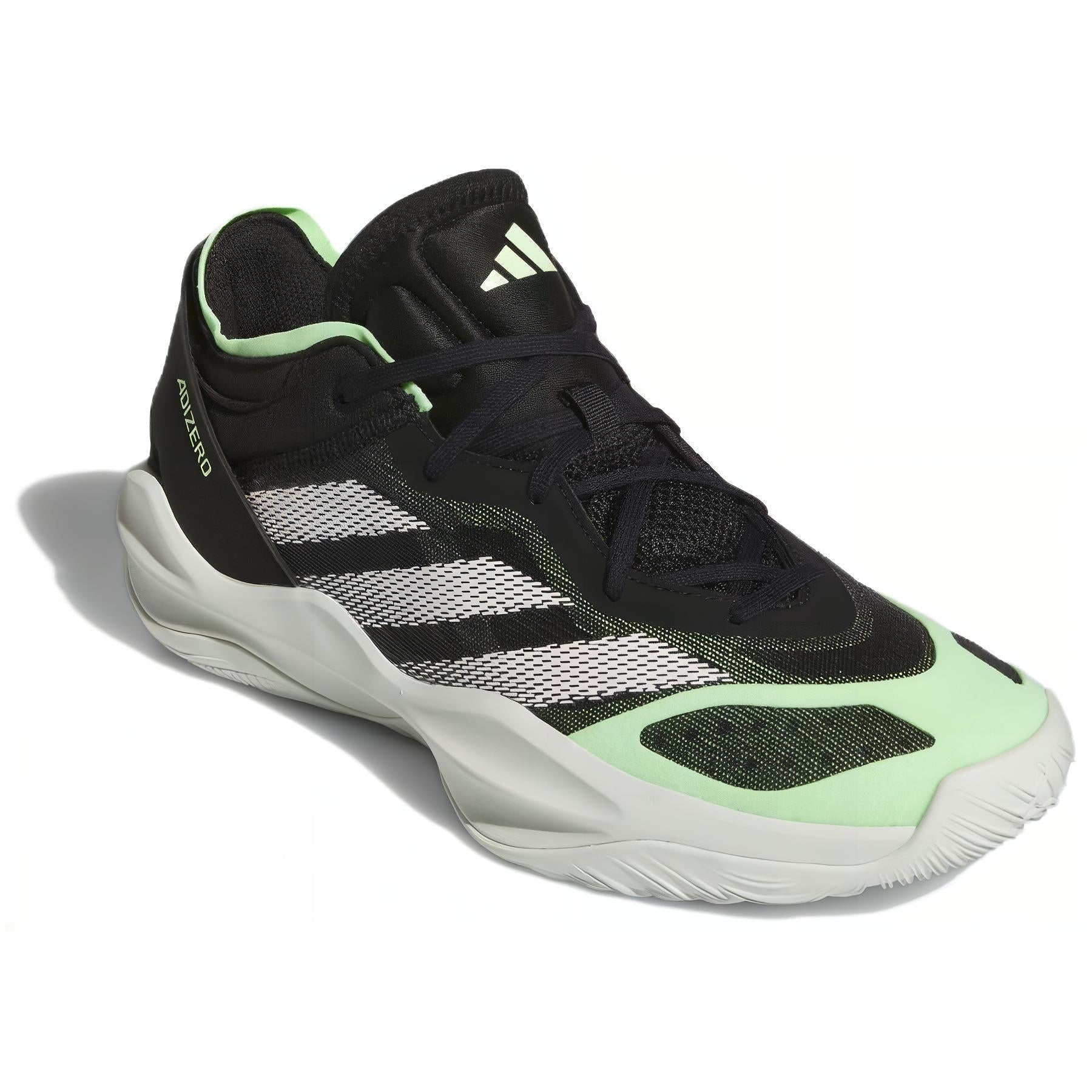 adidas Adizero Select 2.0 Low Core Black Cloud White Green Spark
