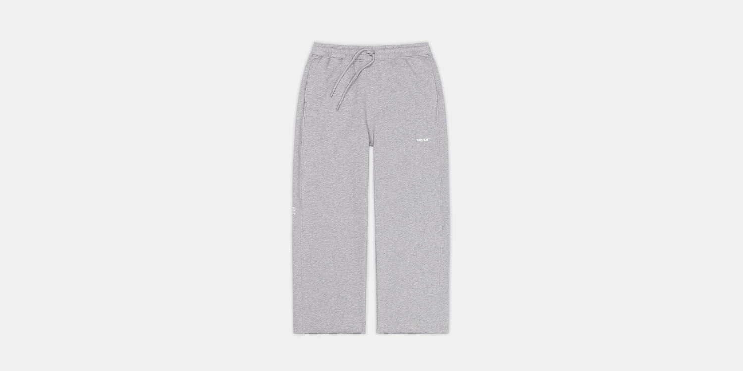 Bandit Wide Leg Chiller Sweatpant Heather Grey