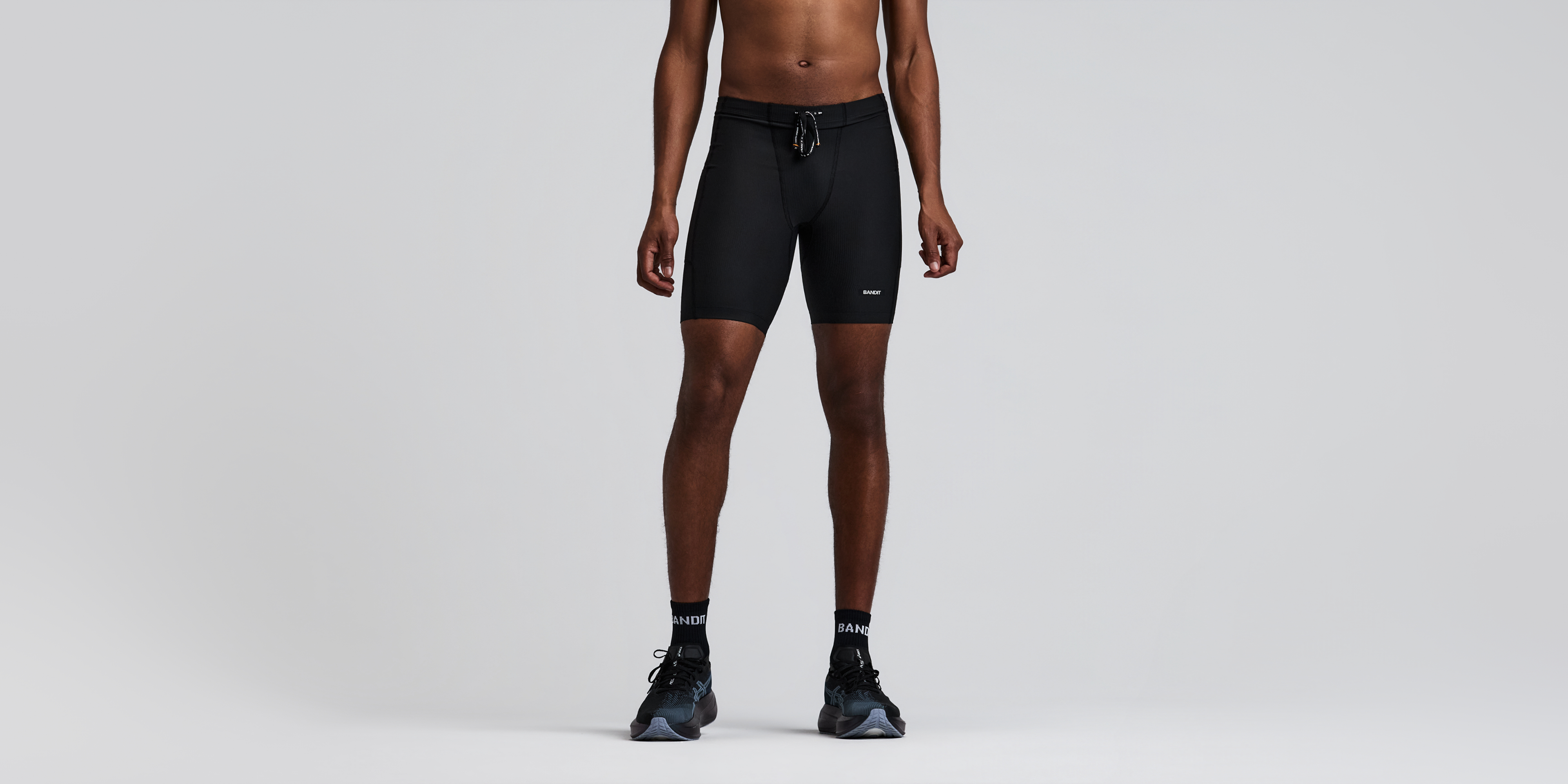 Bandit Cadence 7 Pocket Half Tights Black