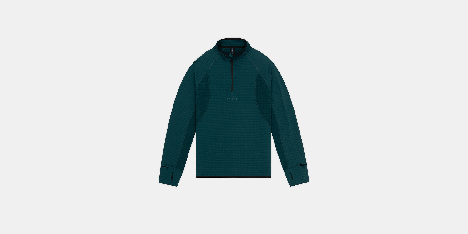 Bandit Mens Caldogrid Quarter Zip Storm