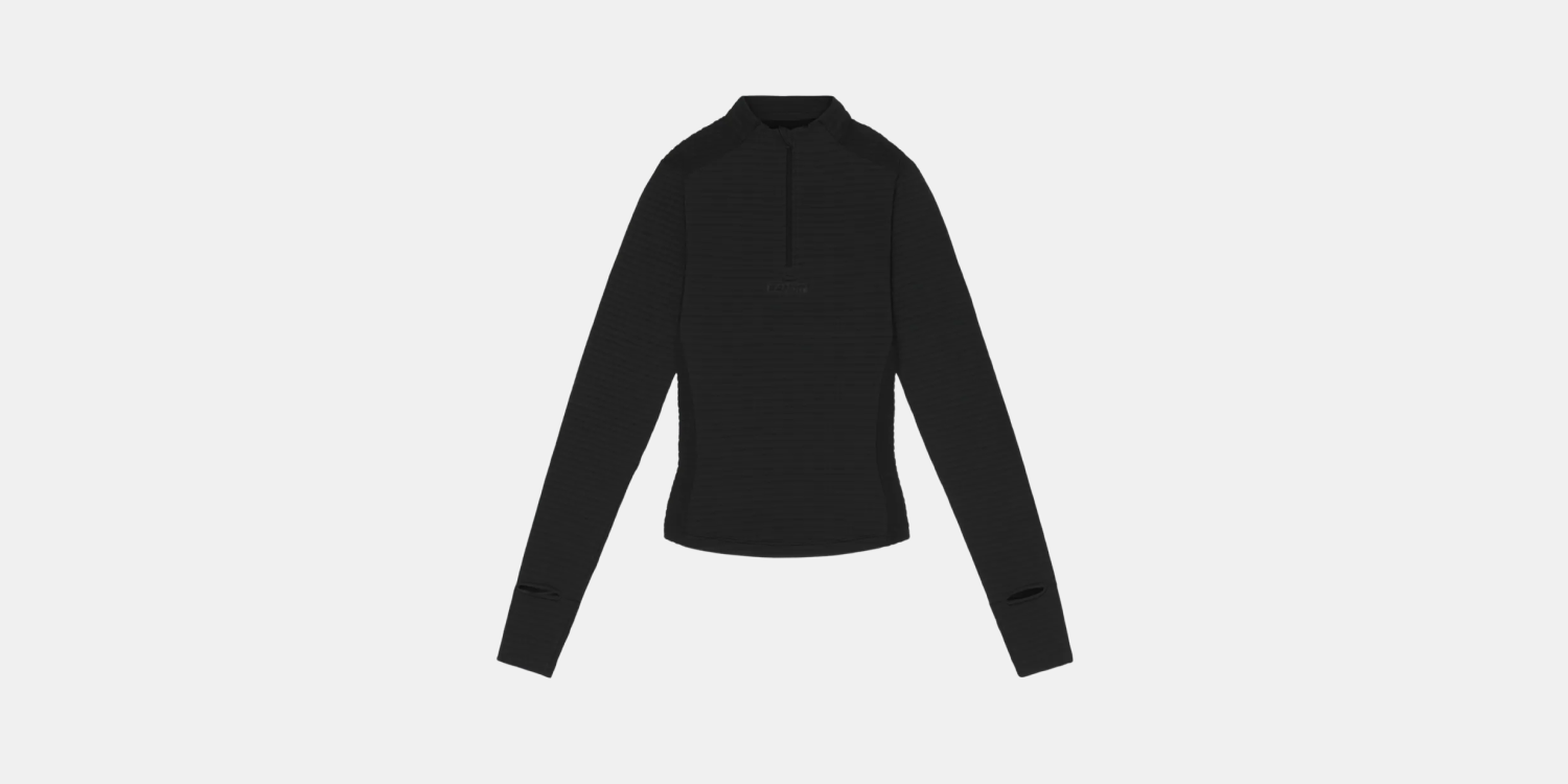Bandit Womens Caldogrid Quarter Zip Black