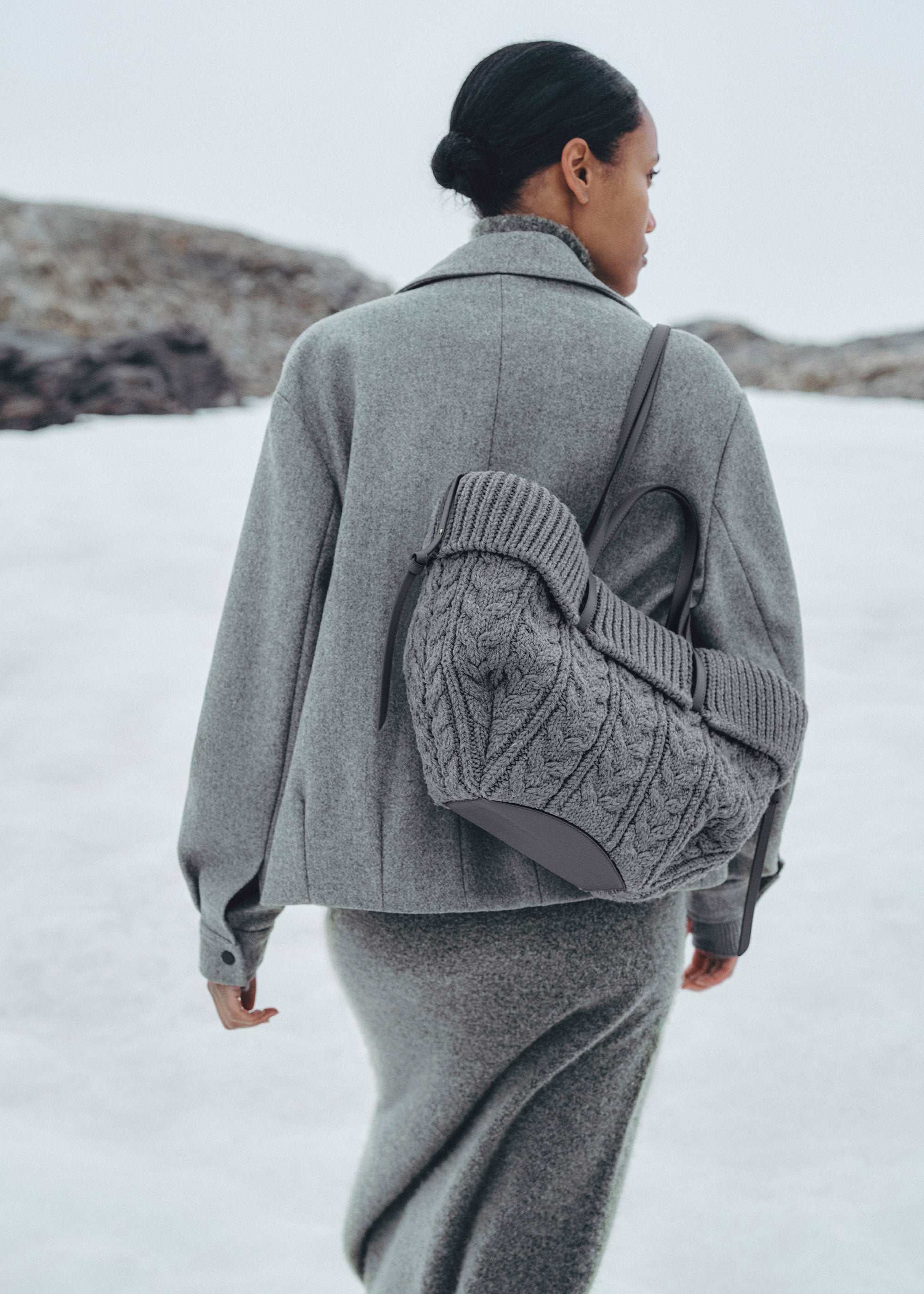 Polene Cyme Mini Merino Stone