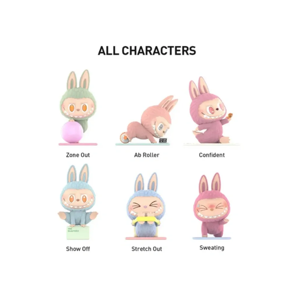 Pop Mart Labubu The Monsters Lazy Yoga Series Figures Sealed Case (10 Blind Boxes) Pack of 10